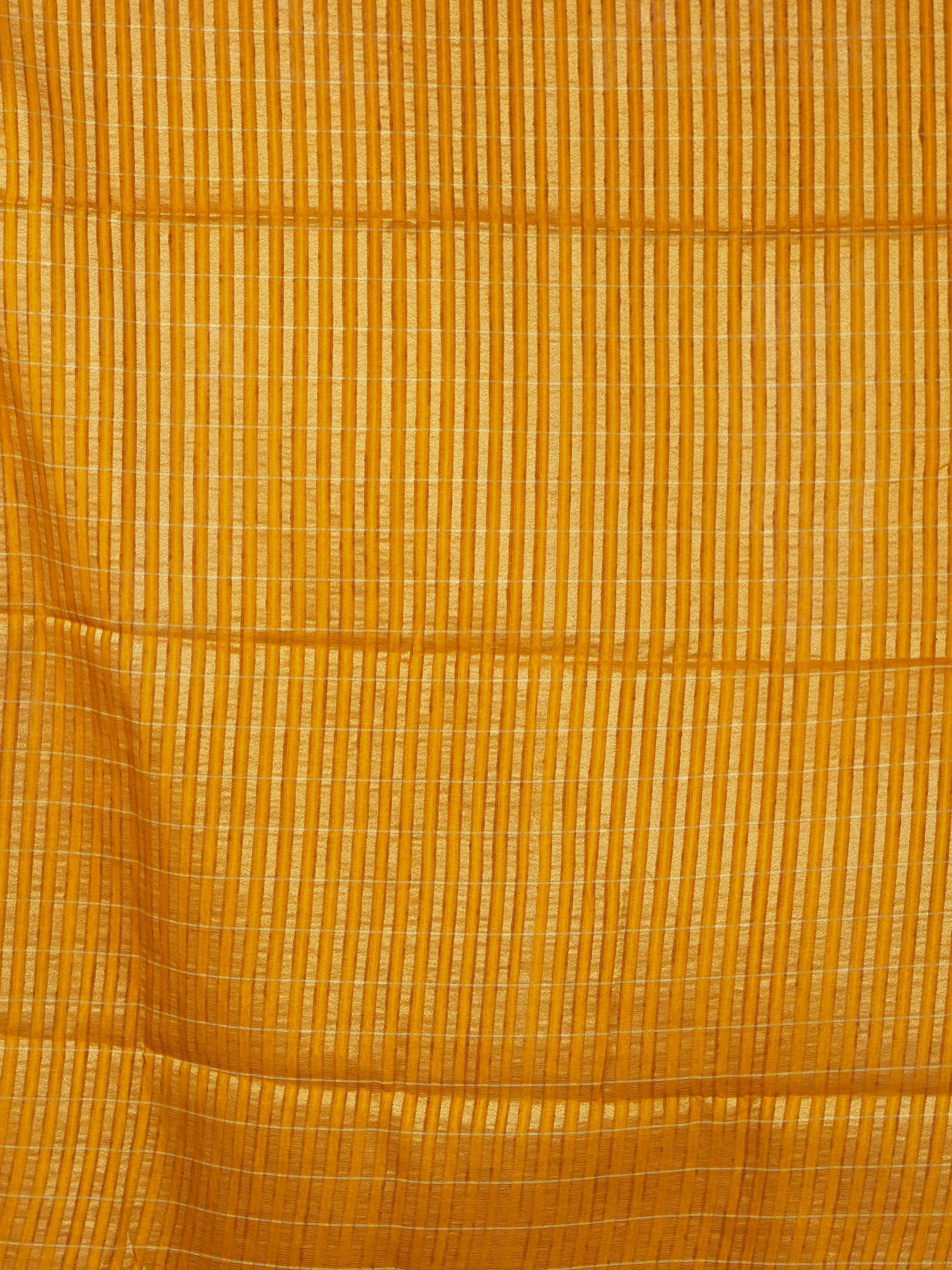 Tussar Chex Sarees Regal Grid / SKU195 – 2