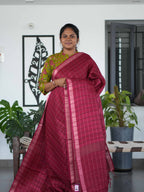 Tussar Chex Sarees Royal Pattern / SKU195 – 4