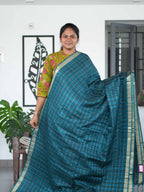 Tussar Chex Sarees Grand Texture / SKU195 – 6