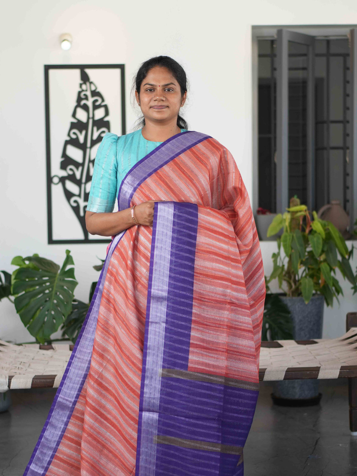 Zari Linen Sarees Timeless Charm / SKU284 – 4