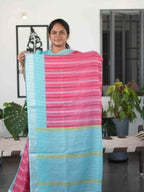 Zari Linen Sarees Natural Grace / SKU284 – 6