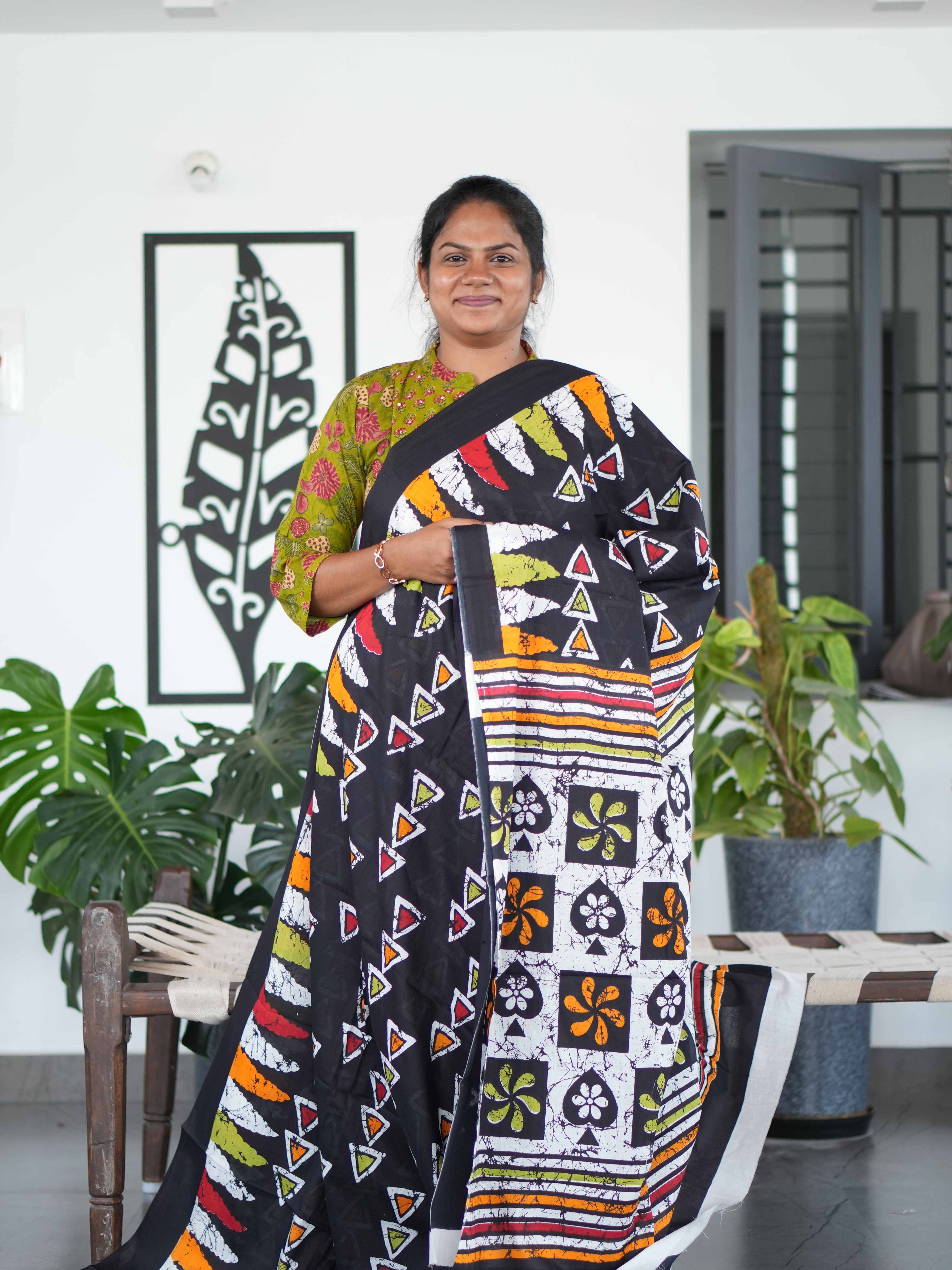 Mul Mul Cotton Sarees Soft Comfort / SKU194 – 1