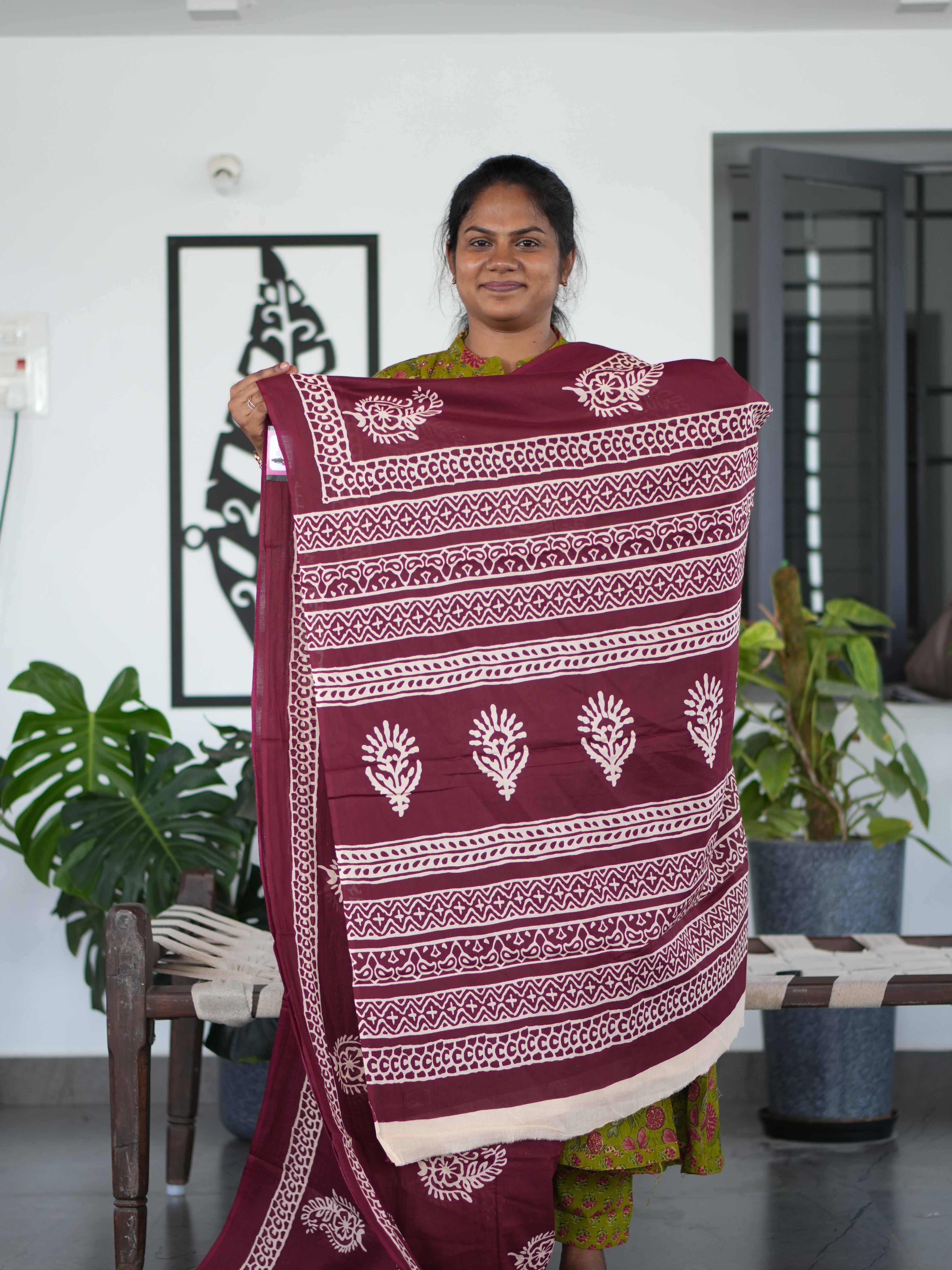 Mul Mul Cotton Sarees Airy Touch / SKU194 – 2