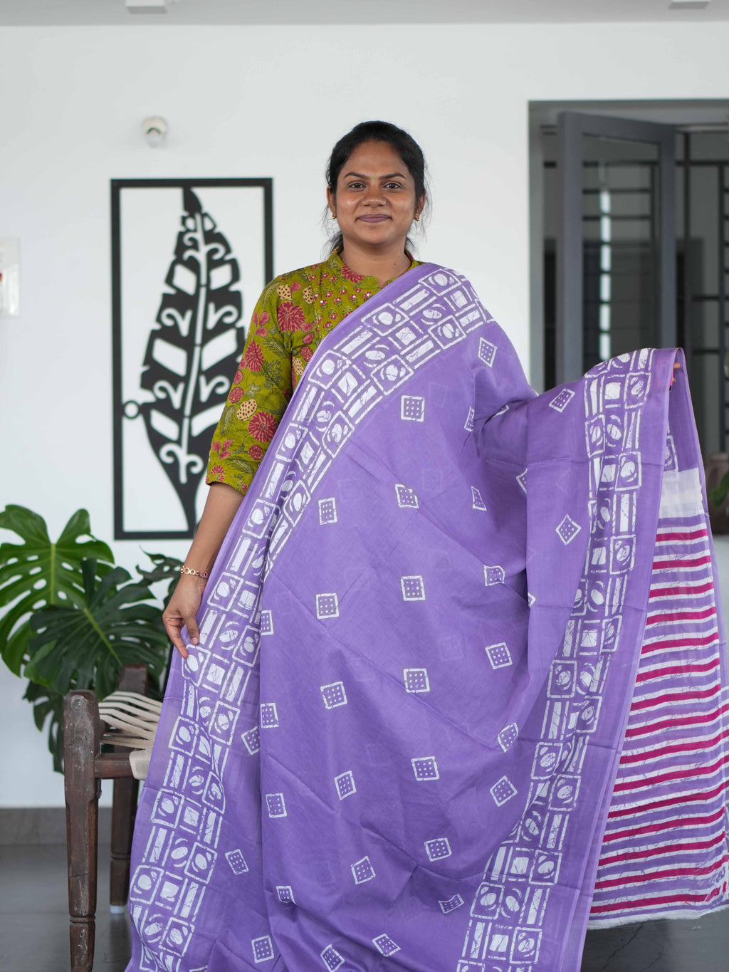 Mul Mul Cotton Sarees Smooth Finish / SKU194 – 3