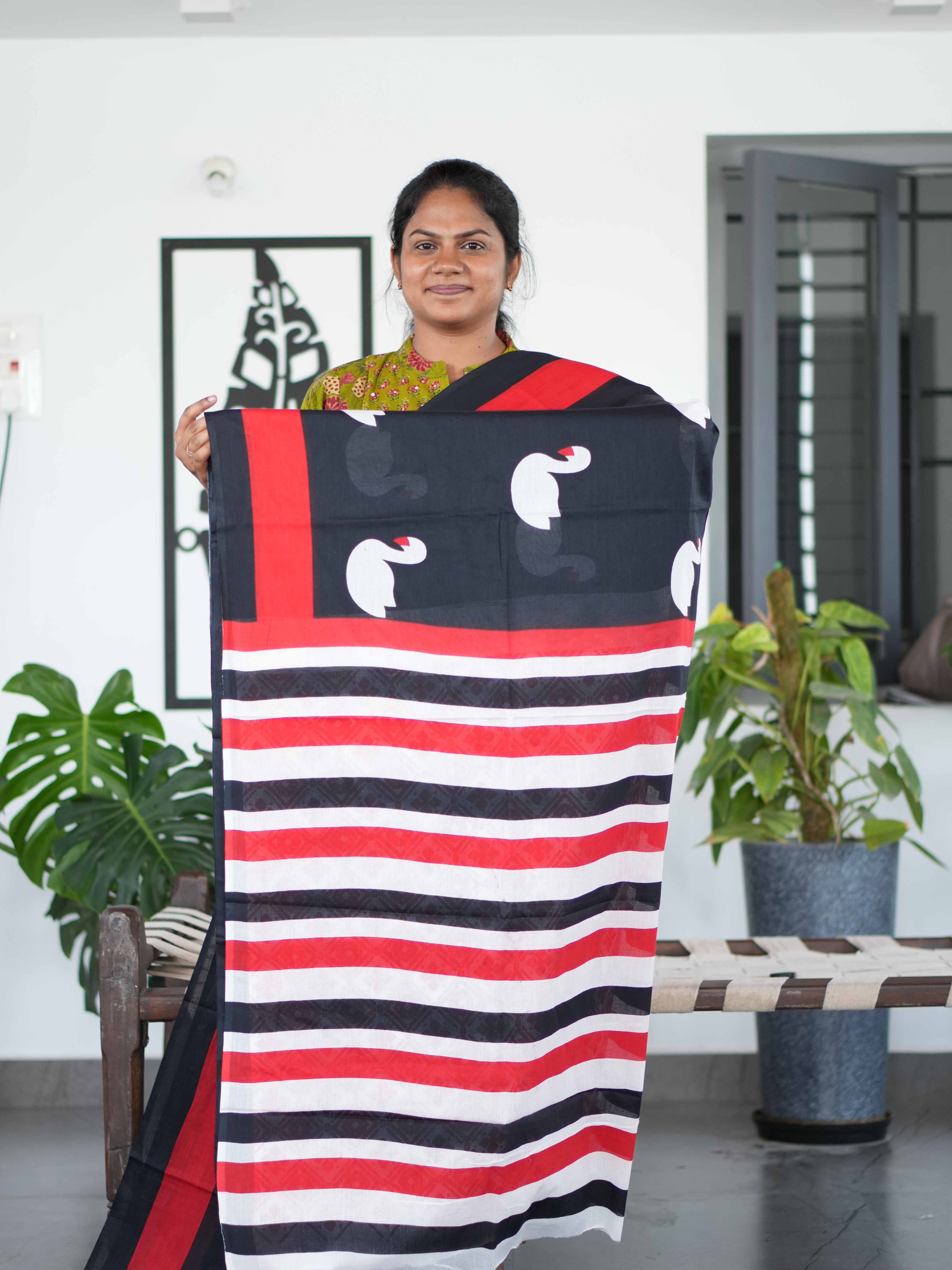 Mul Mul Cotton Sarees Natural Feel / SKU194 – 5