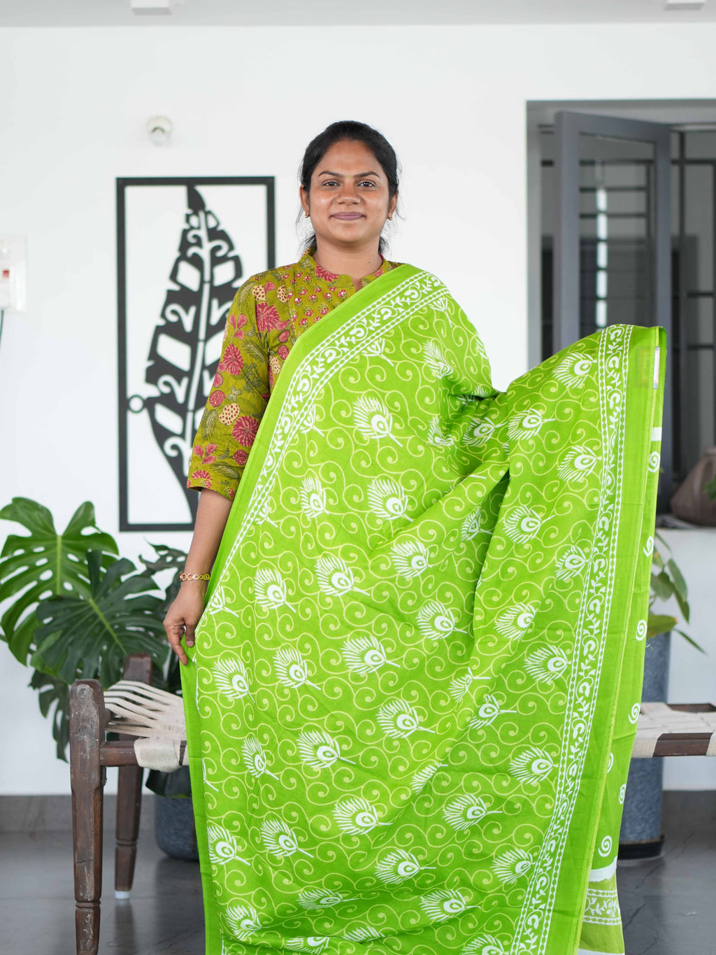 Mul Mul Cotton Sarees Elegant Flow / SKU194 – 11