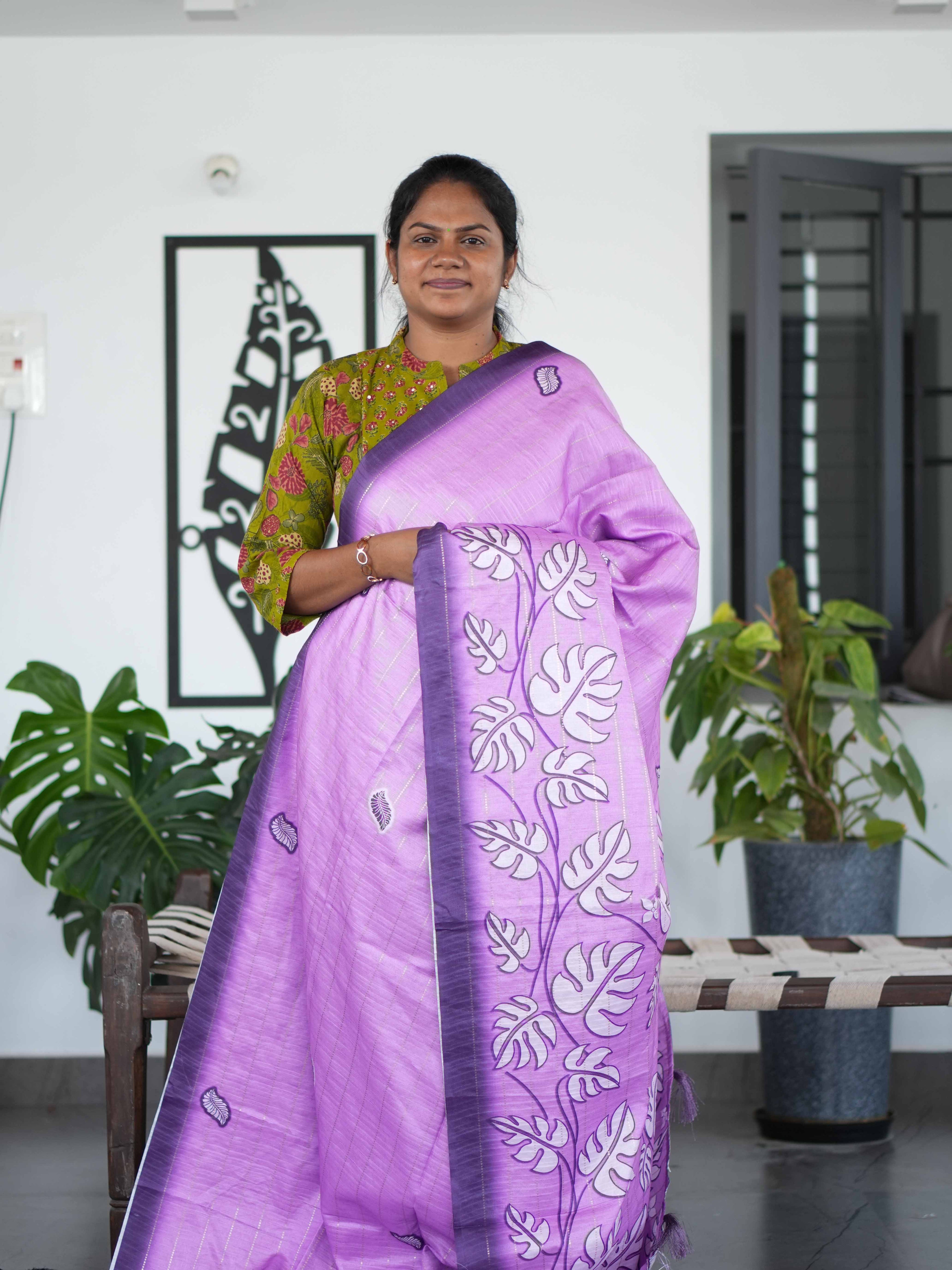 Art Tussar Sarees Elegant Canvas / SKU196 – 2