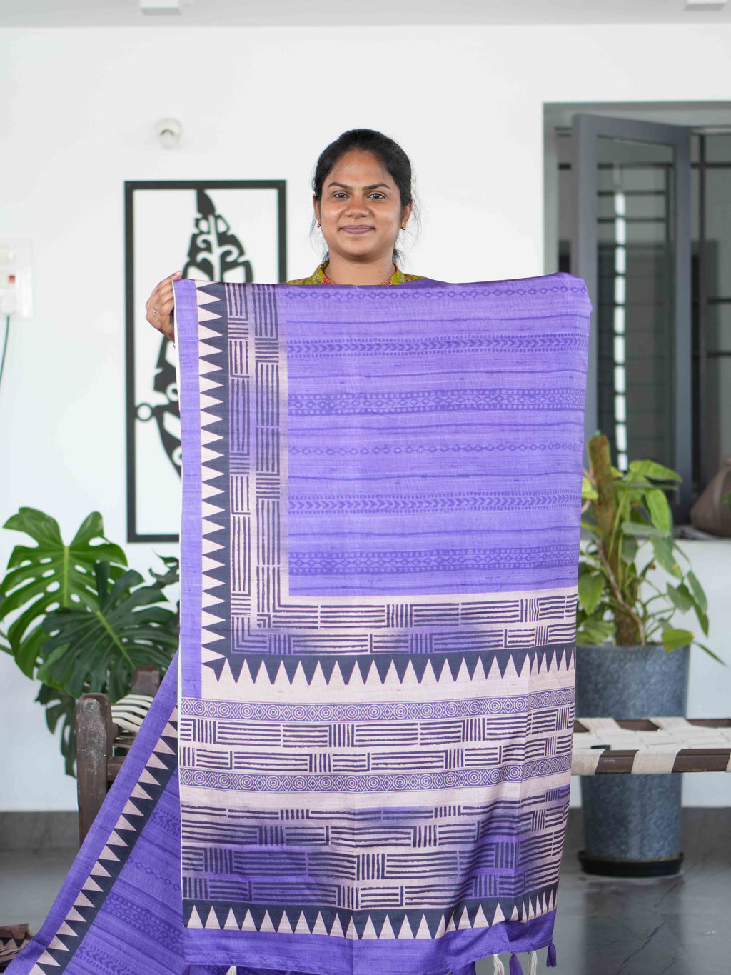 Printed Tussar Sarees Charming Prints / SKU217 – 5