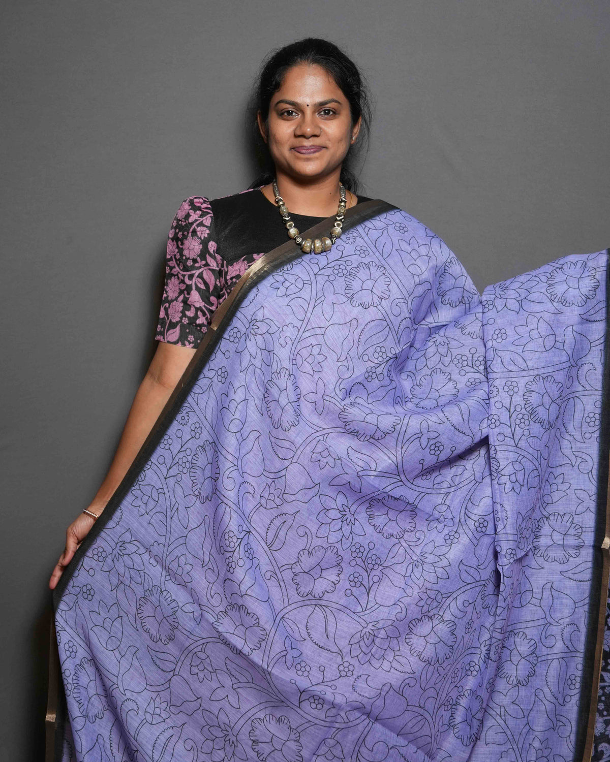 Linen Cotton Sarees Natural Elegance / SKU281 – 2