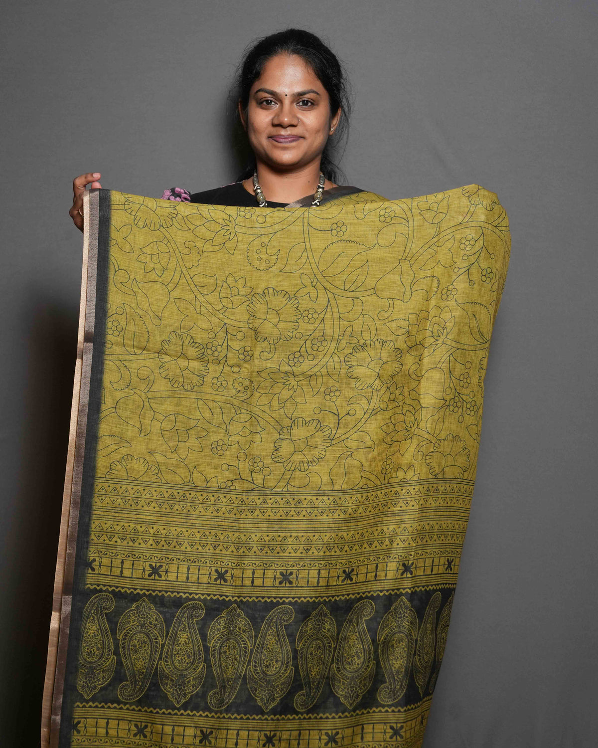 Linen Cotton Sarees Classic Comfort / SKU281 – 3