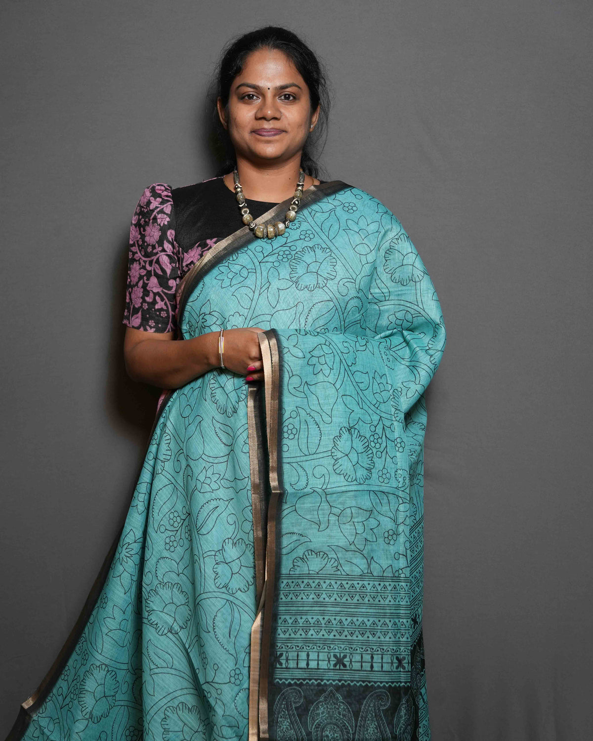 Linen Cotton Sarees Refined Weave / SKU281 – 4