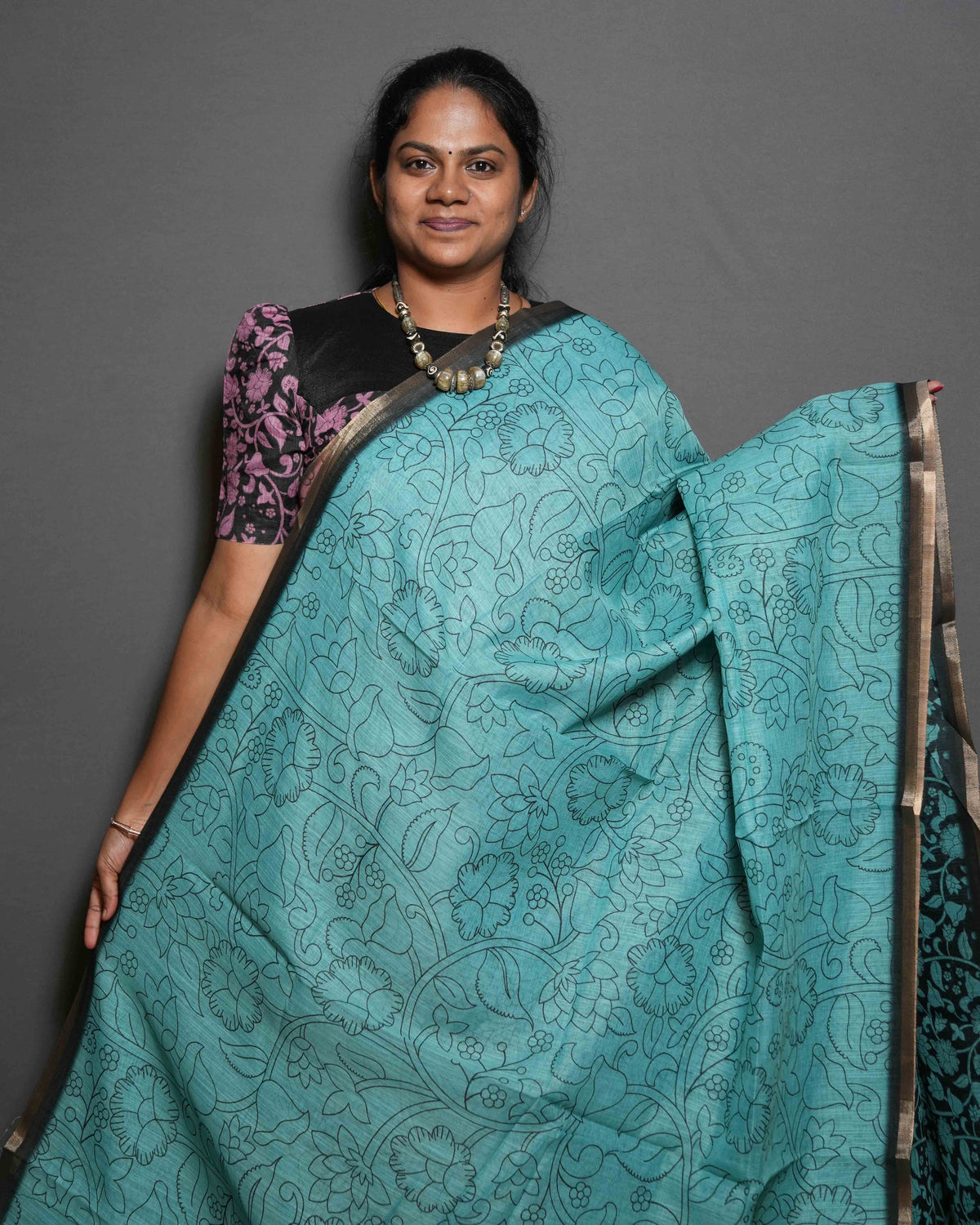 Linen Cotton Sarees Refined Weave / SKU281 – 4