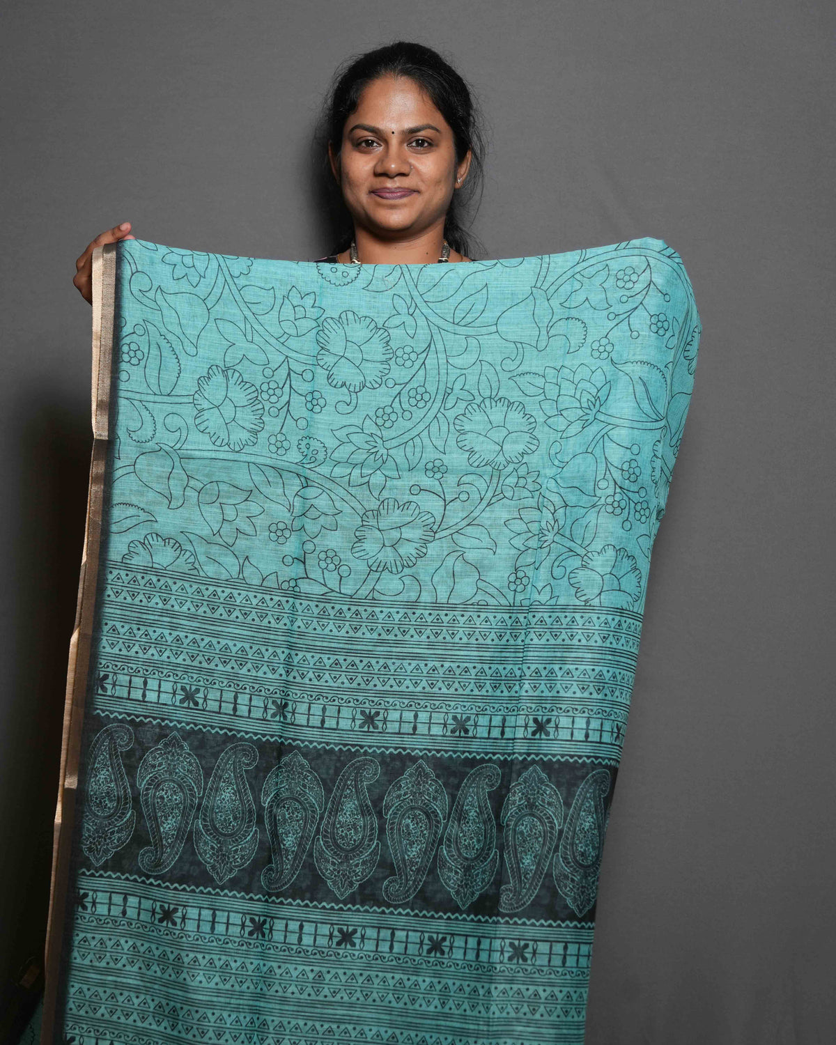 Linen Cotton Sarees Refined Weave / SKU281 – 4