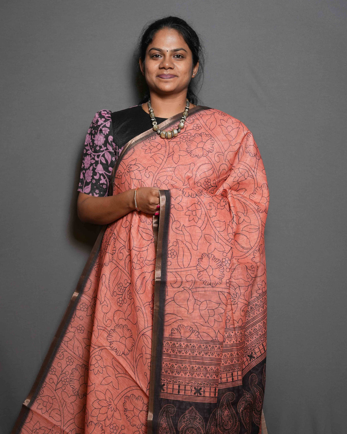 Linen Cotton Sarees Timeless Charm / SKU281 – 5