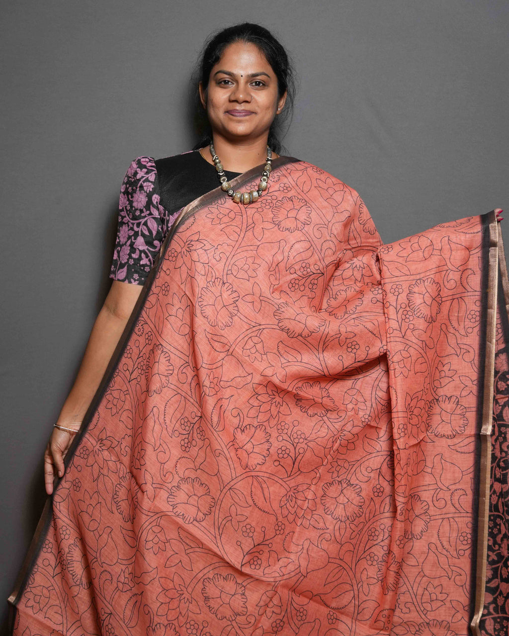 Linen Cotton Sarees Timeless Charm / SKU281 – 5