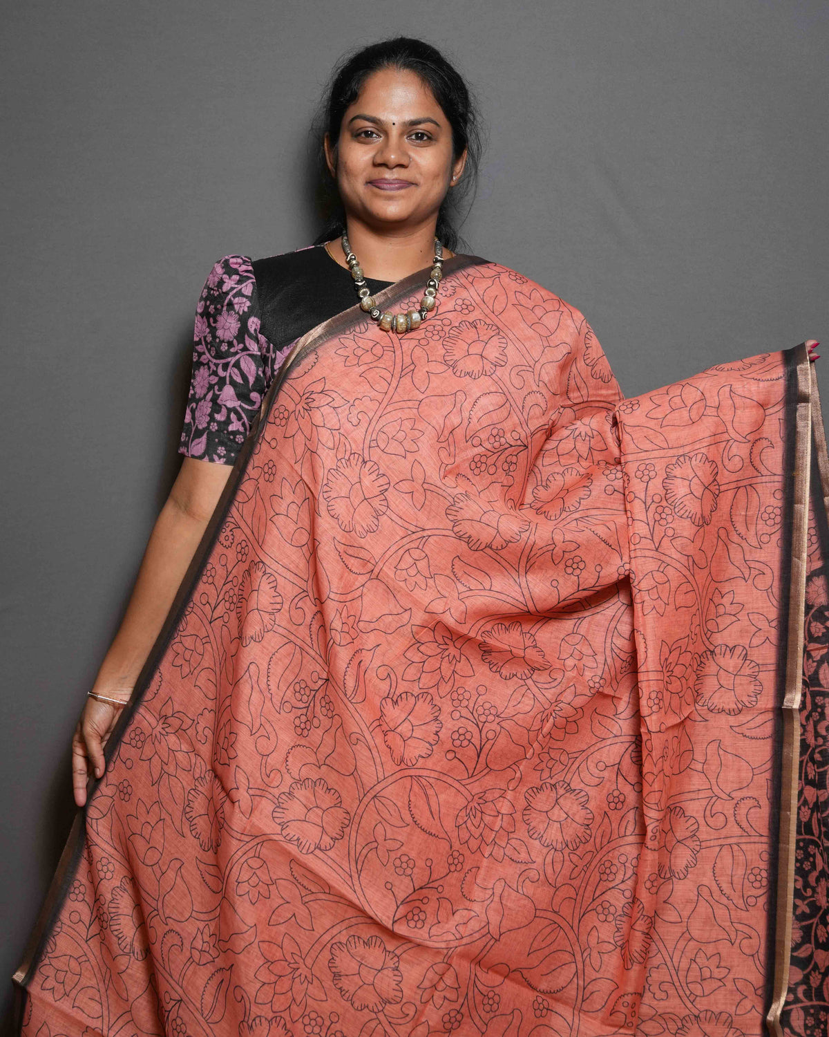 Linen Cotton Sarees Timeless Charm / SKU281 – 5