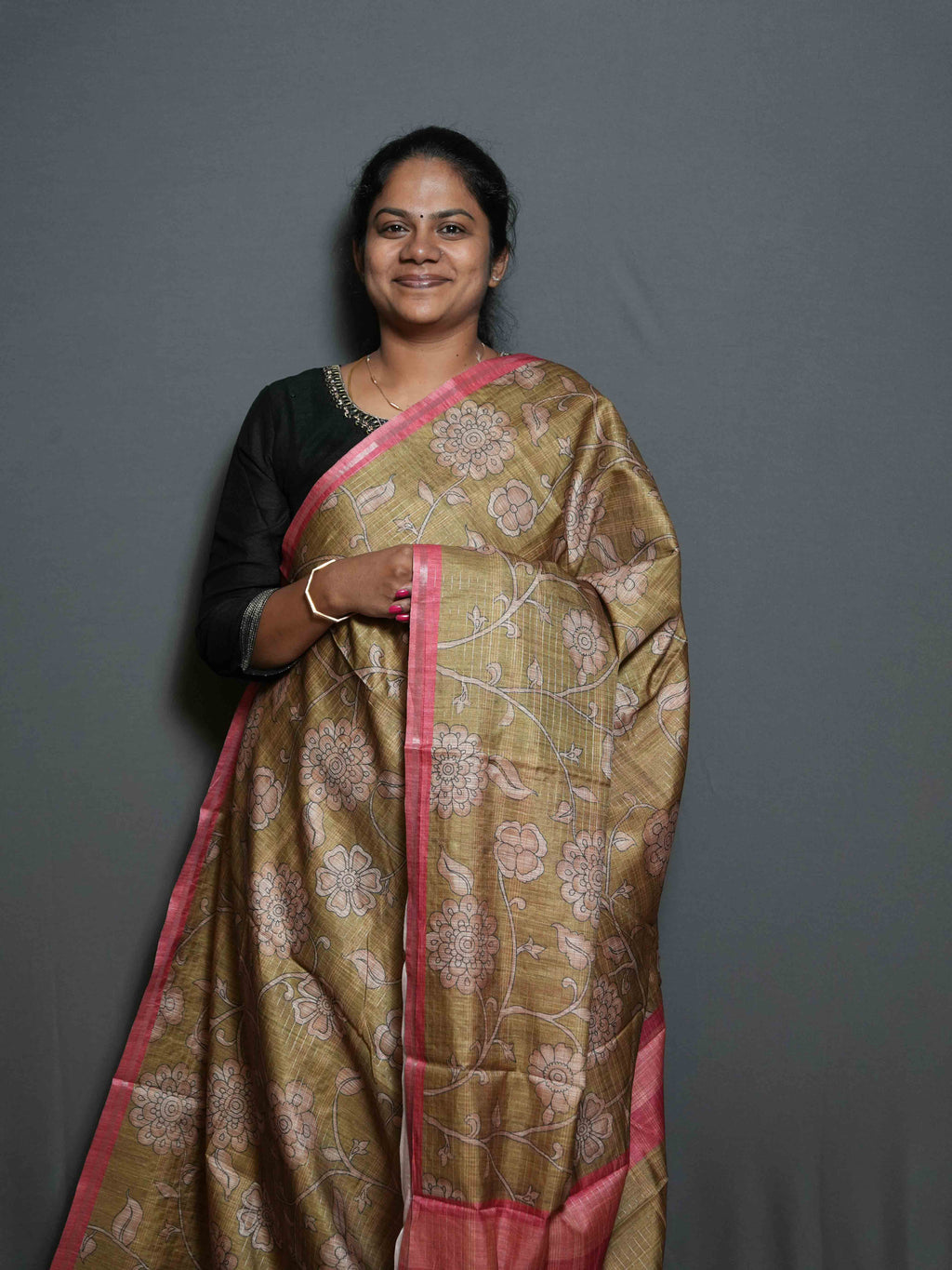Degital Floral Printed Sarees Artistic Bloom / SKU300 – 3