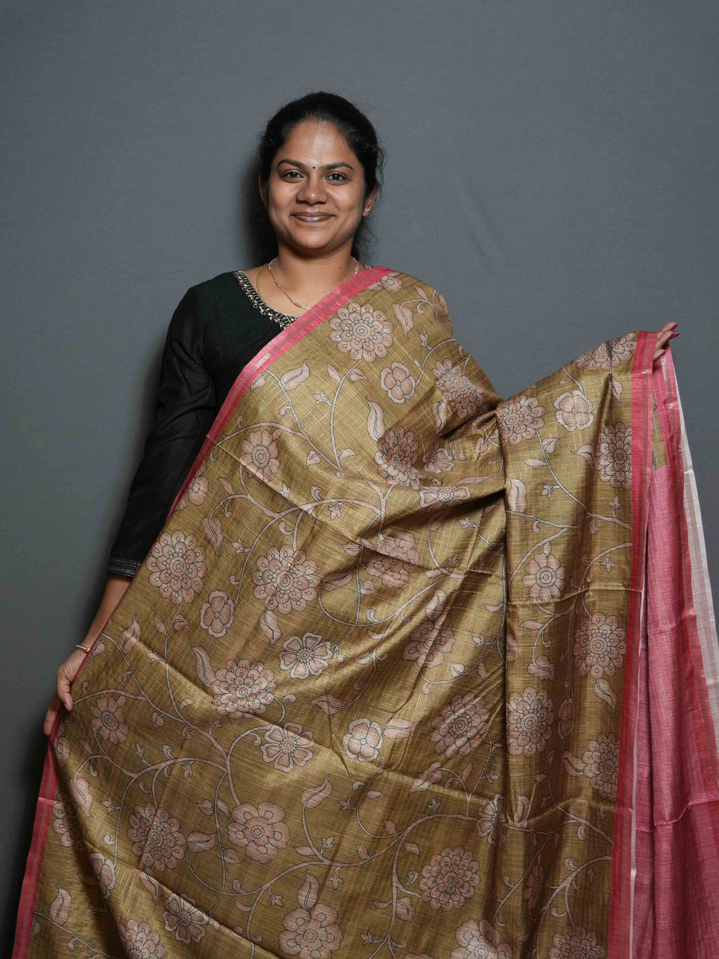 Degital Floral Printed Sarees Artistic Bloom / SKU300 – 3
