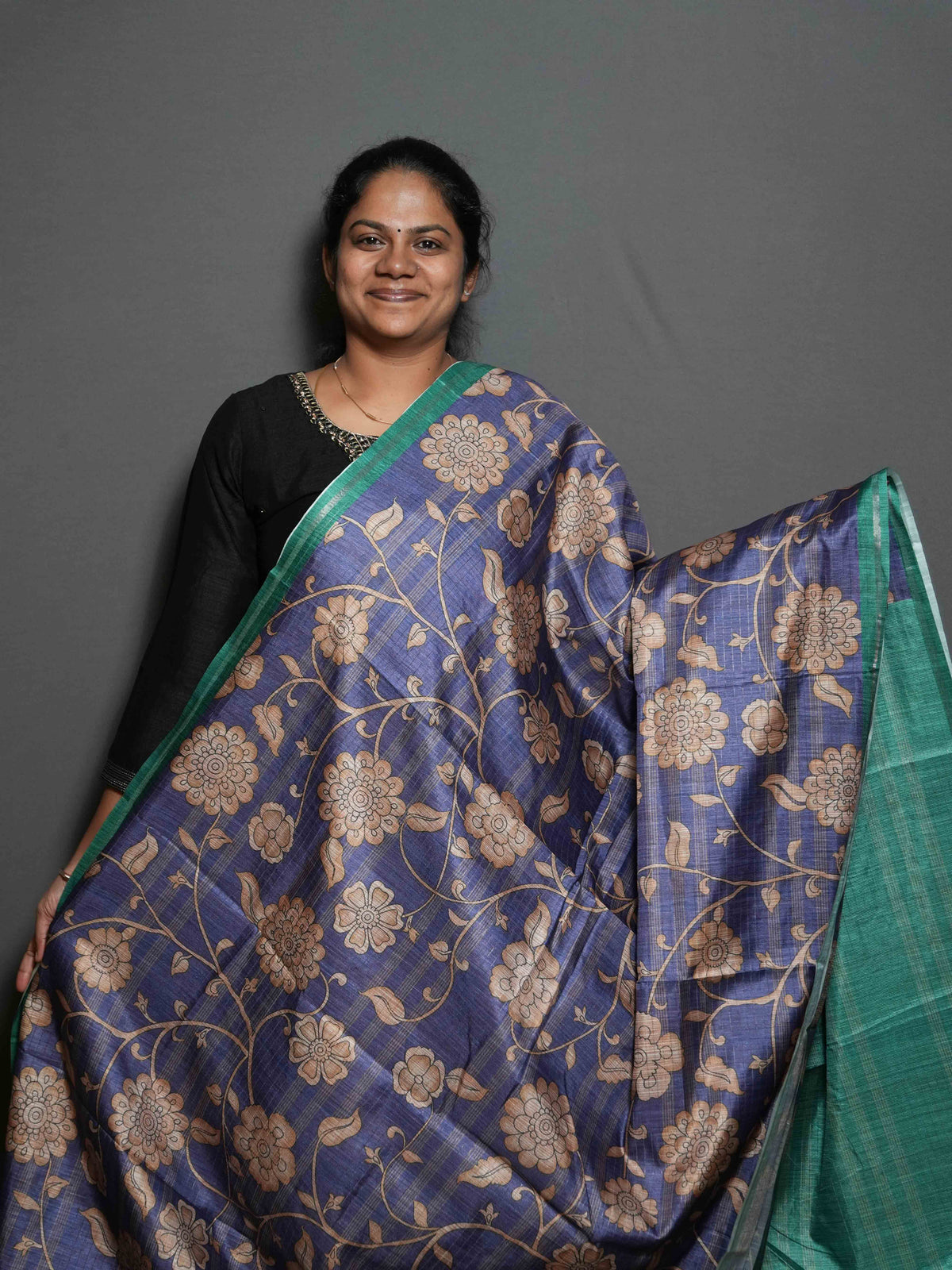 Degital Floral Printed Sarees Garden Grace / SKU300 – 4