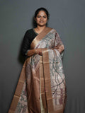 Printed Dobby Tussar Sarees / SKU302 – 1