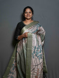 Printed Dobby Tussar Sarees / SKU302 – 2