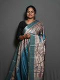 Printed Dobby Tussar Sarees / SKU302 – 4