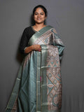 Printed Dobby Tussar Sarees / SKU302 – 6