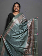 Printed Dobby Tussar Sarees / SKU302 – 6