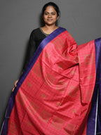 Heritage Checks Tussar Sarees Refined Checks / SKU308 – 4
