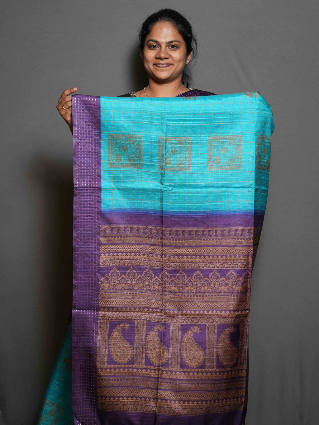 Heritage Checks Tussar Sarees Signature Checks / SKU308 – 5