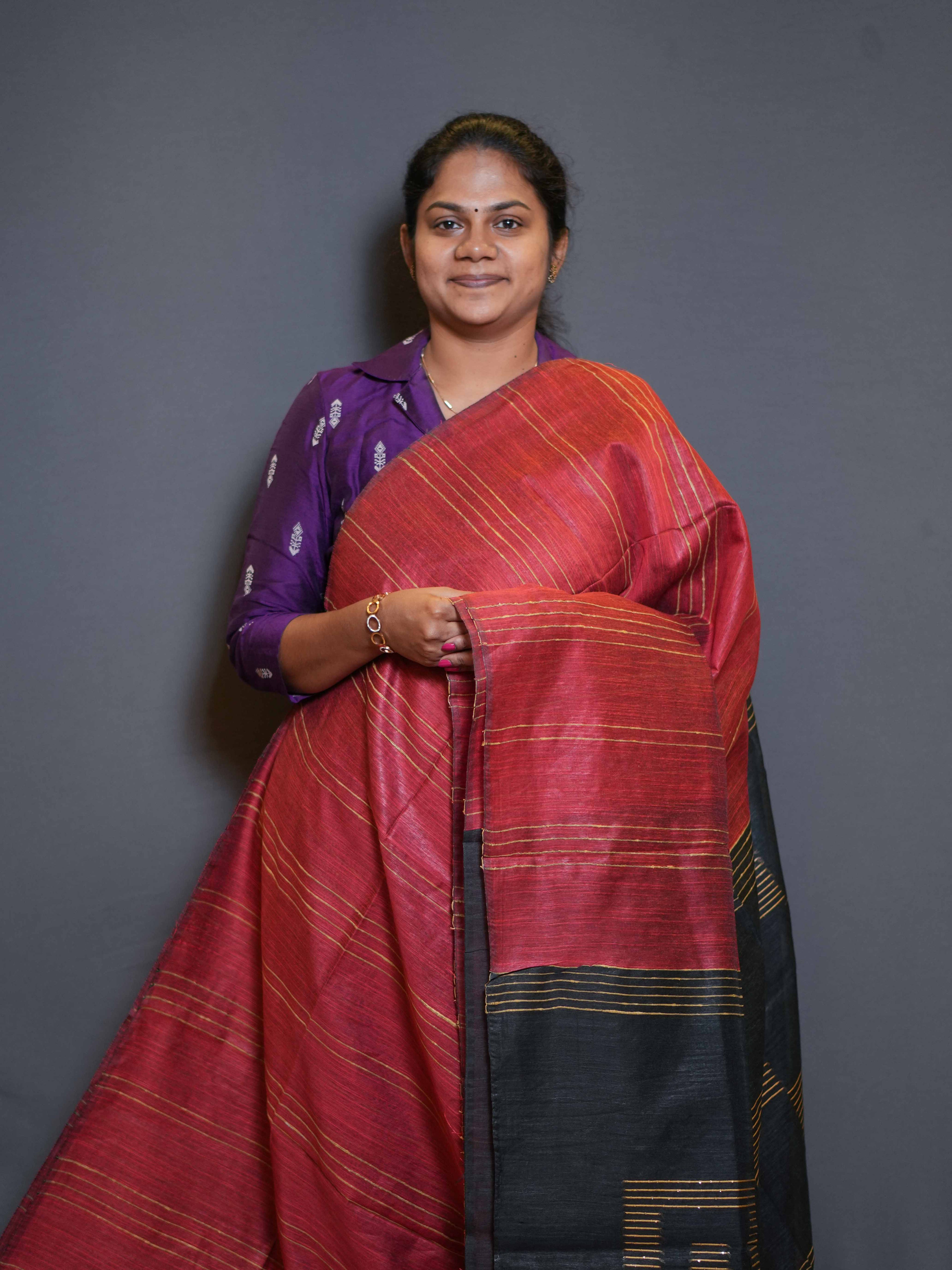 Staple Tussar Sarees Refined Style / SKU197 – 18
