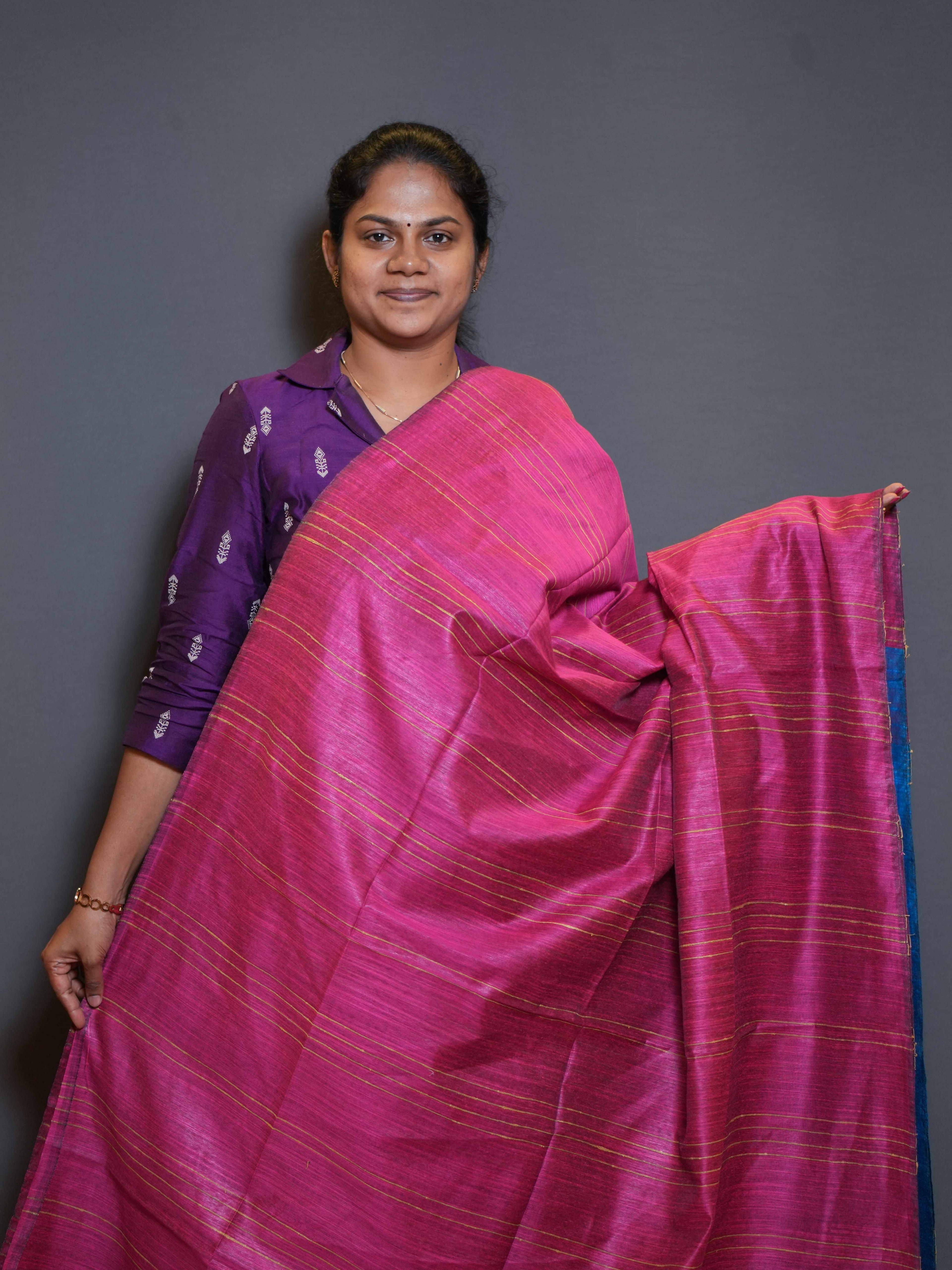 Staple Tussar Sarees Graceful Flow / SKU197 – 20