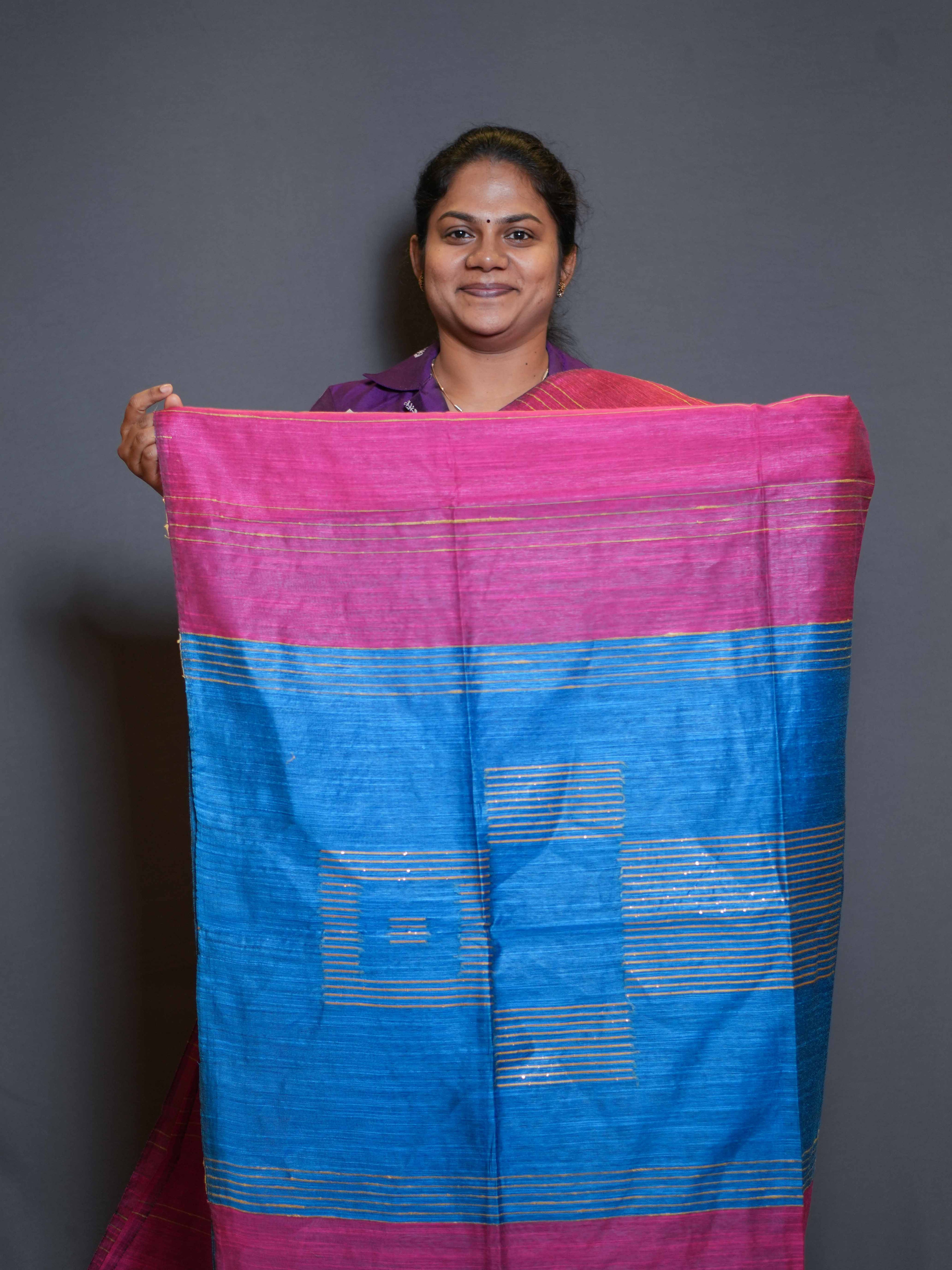 Staple Tussar Sarees Graceful Flow / SKU197 – 20