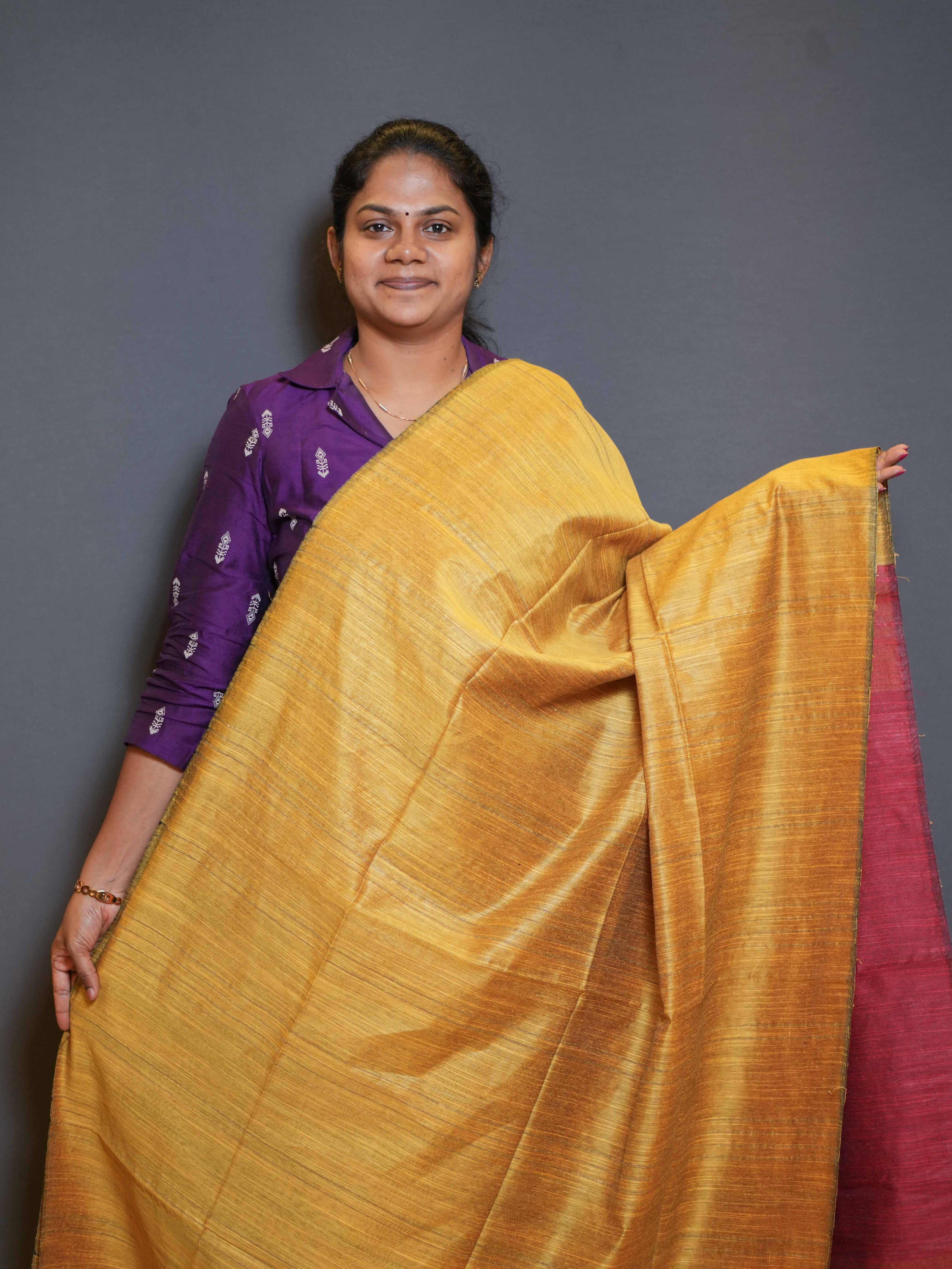 Staple Tussar Sarees Royal Weave / SKU197 – 21