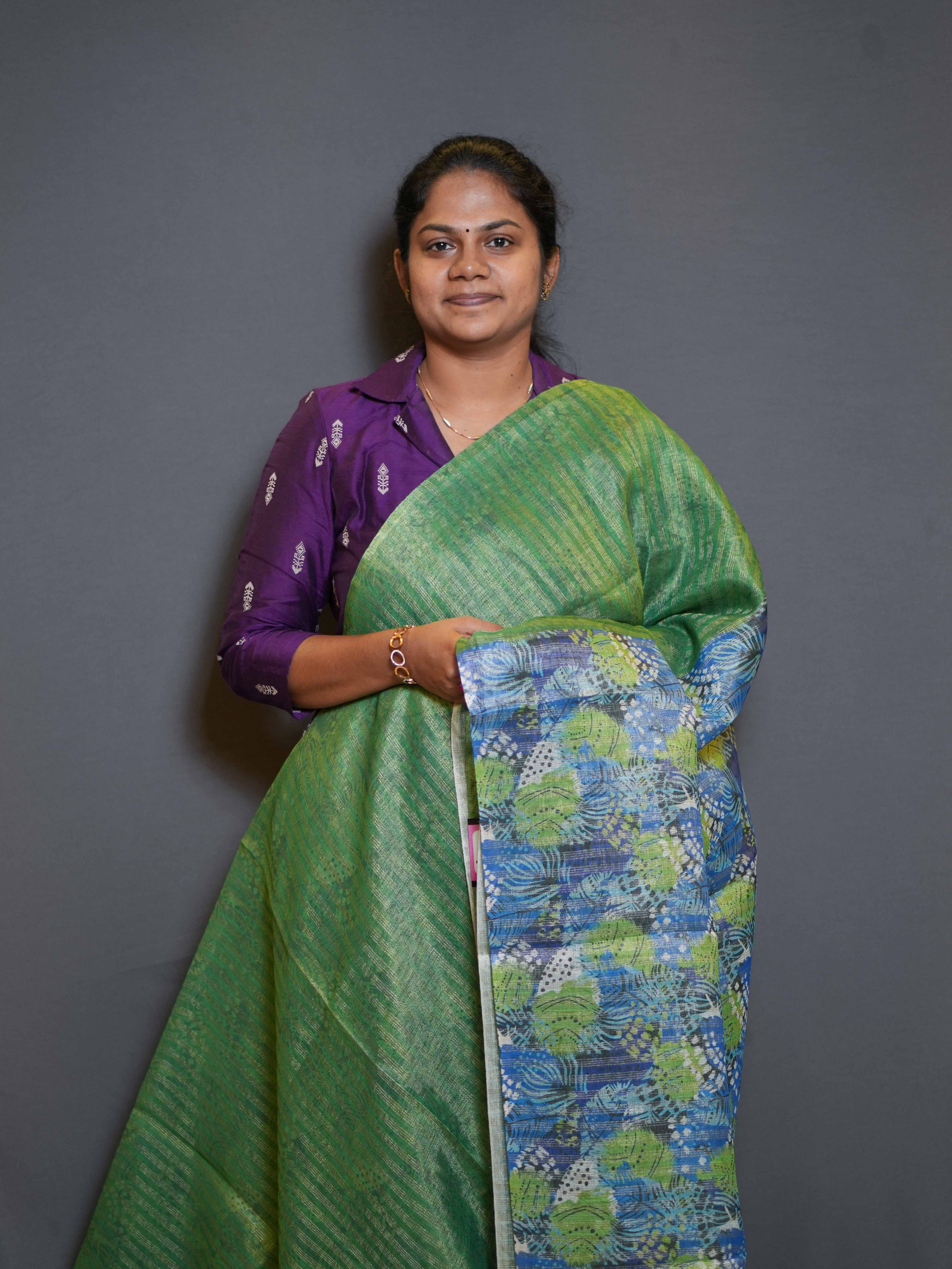 Tissue Linen Sarees Elegant Glow / SKU197 – 4