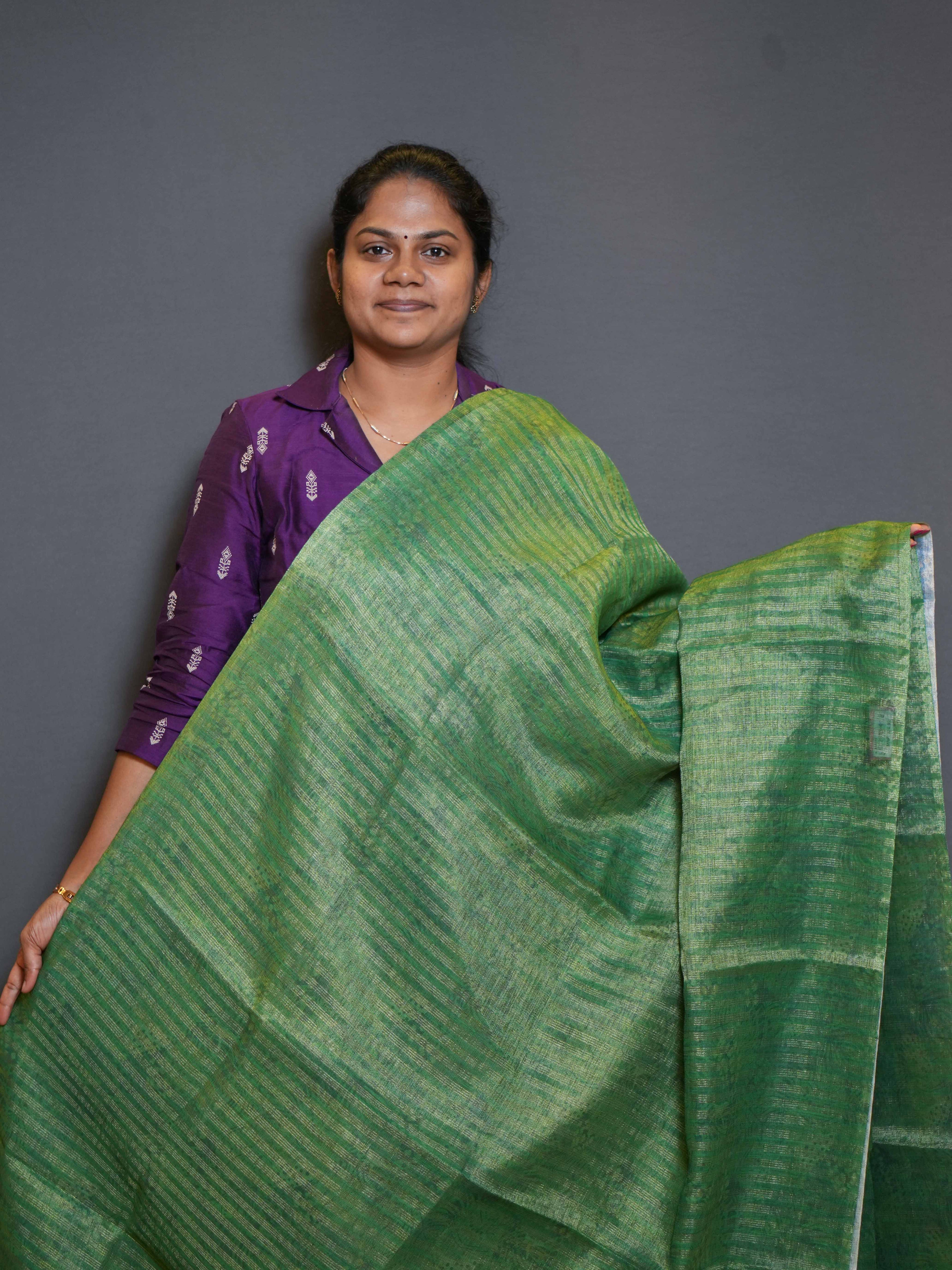 Tissue Linen Sarees Elegant Glow / SKU197 – 4