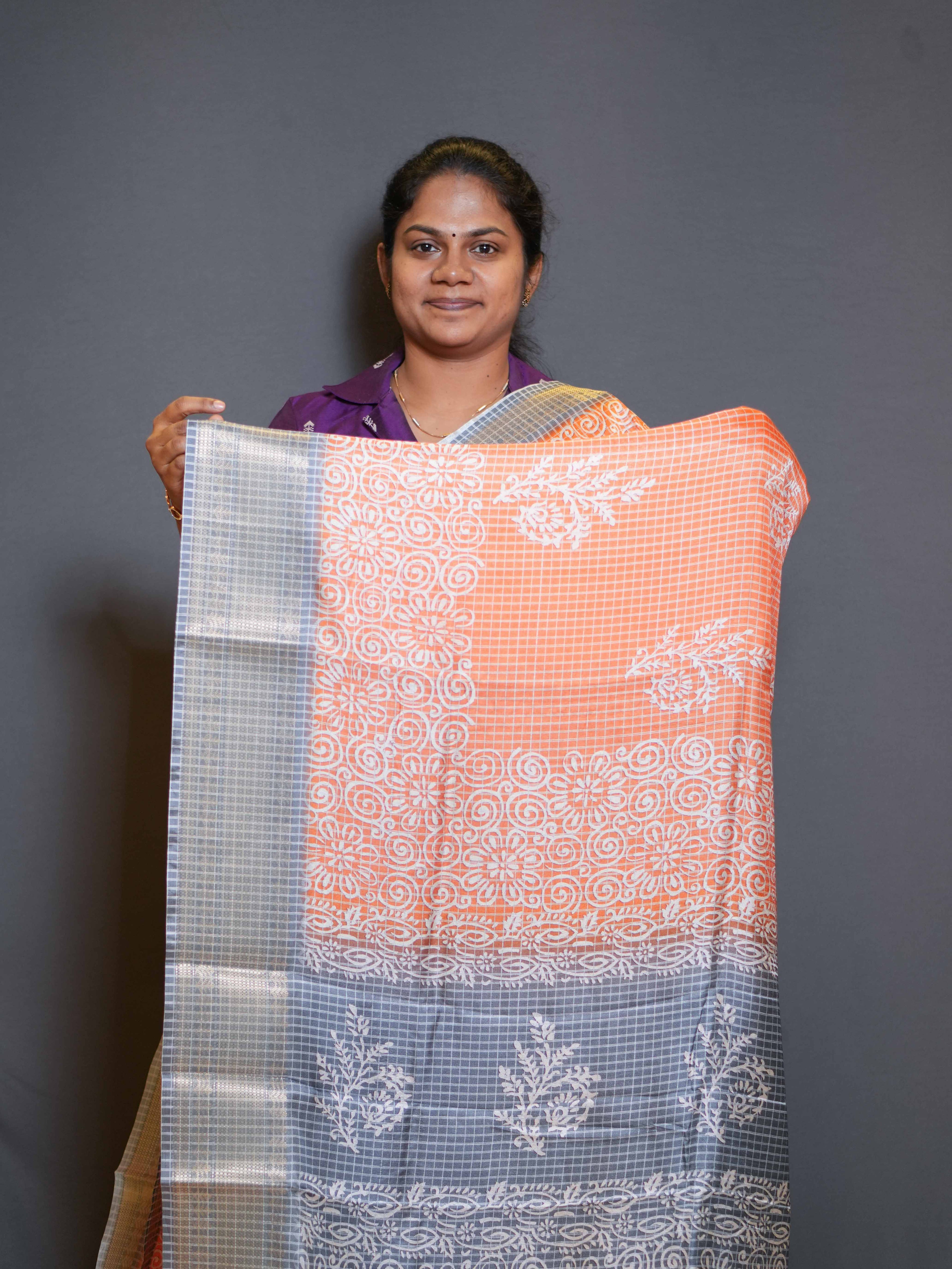 Semi Tussar Sarees Elegant Drape / SKU197 – 3