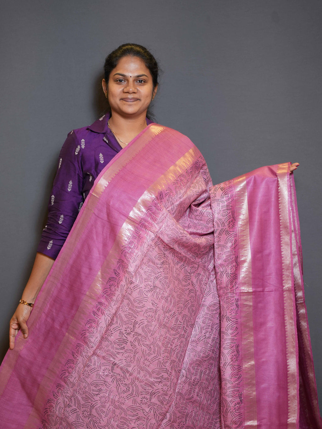 Staple Tussar Sarees Royal Texture / SKU197 – 13