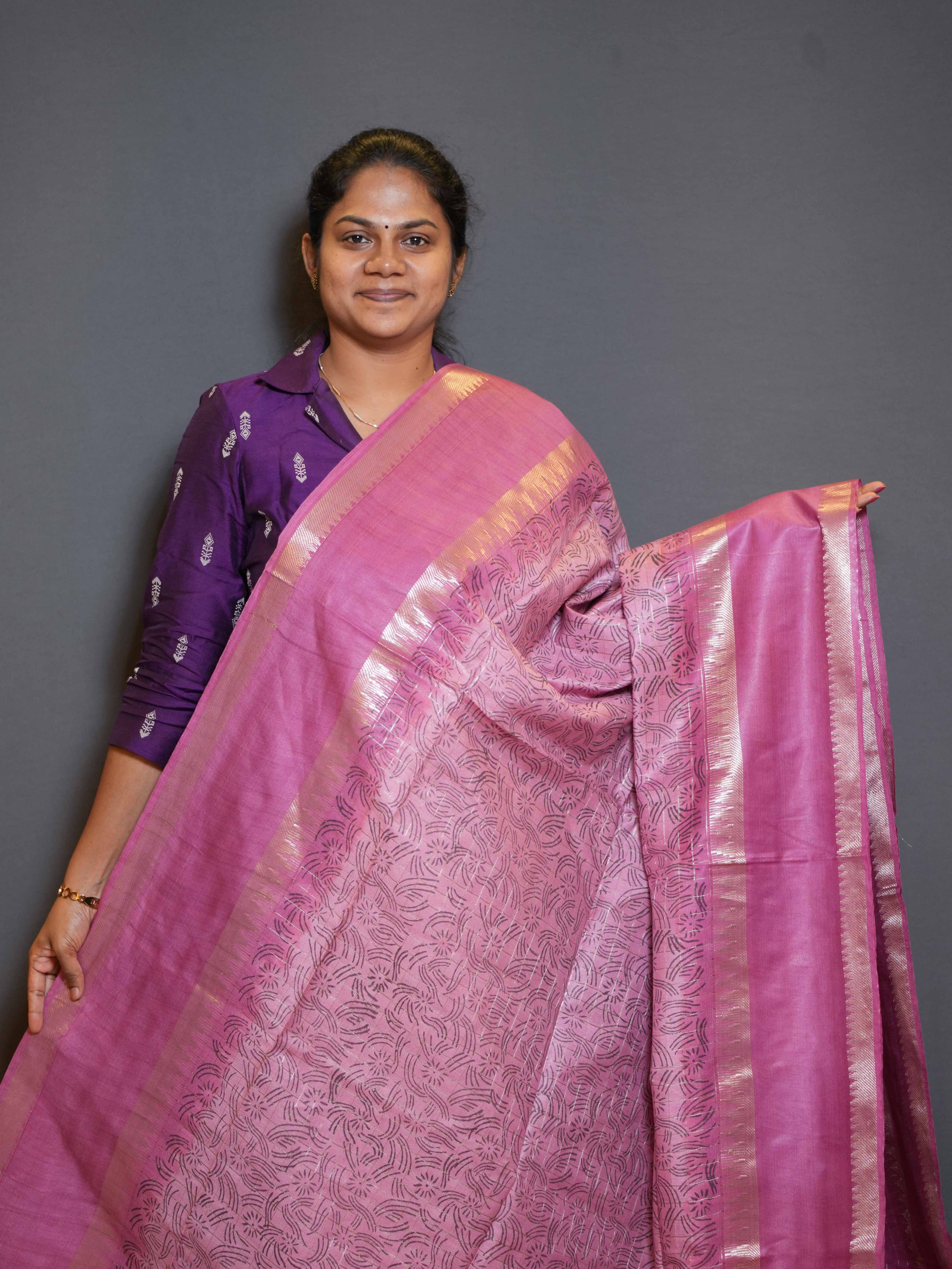 Staple Tussar Sarees Royal Texture / SKU197 – 13