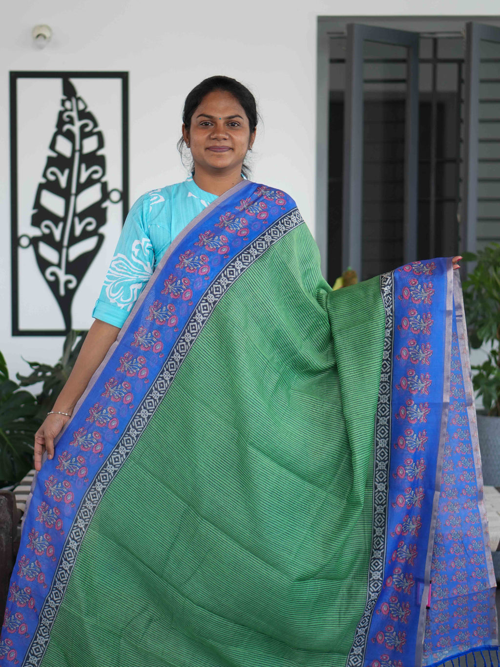 Chanderi Cotton Sarees Elegant Glow / SKU202 – 1