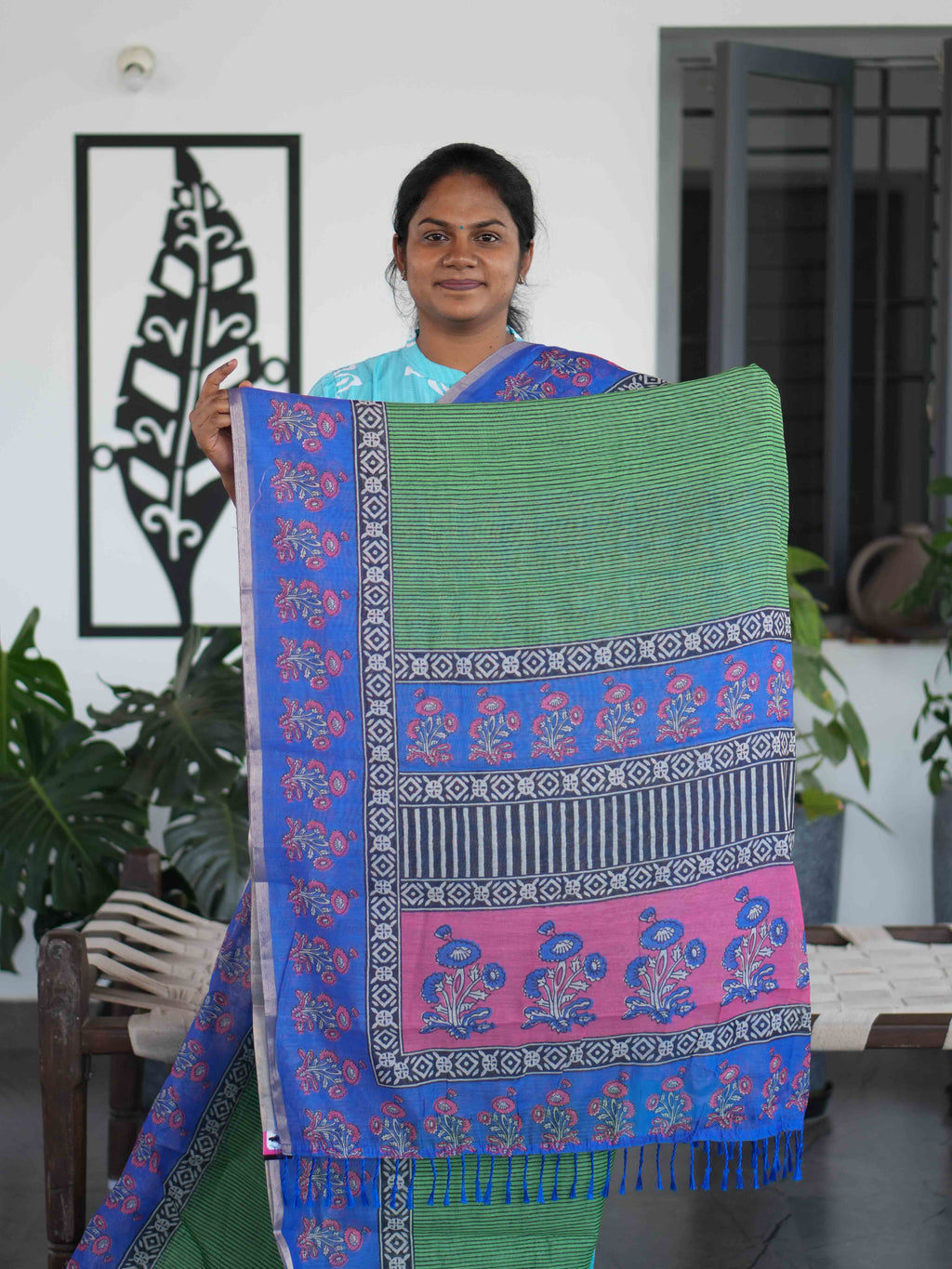 Chanderi Cotton Sarees Elegant Glow / SKU202 – 1