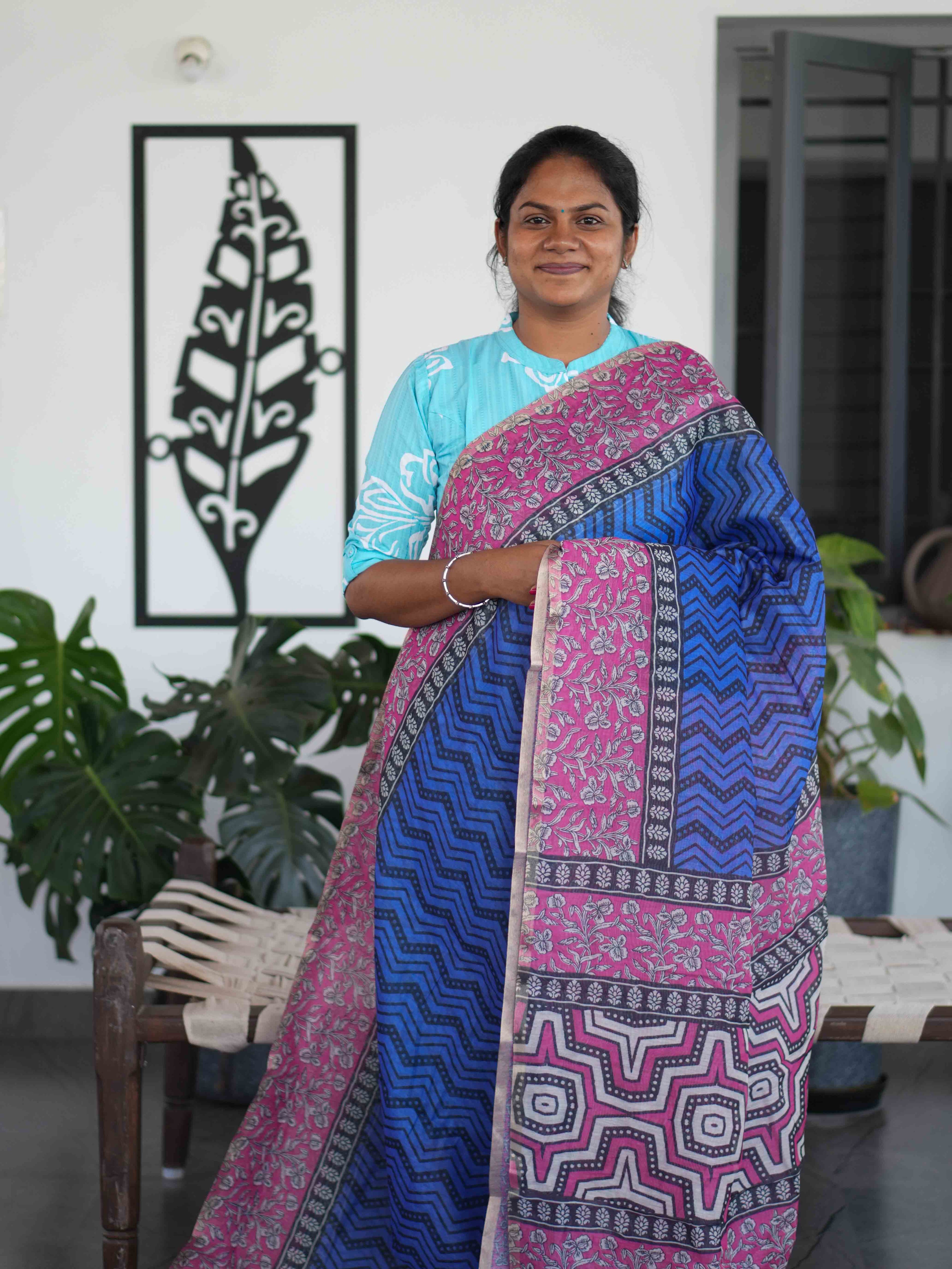 Chanderi Cotton Sarees Heritage Weave / SKU202 – 4