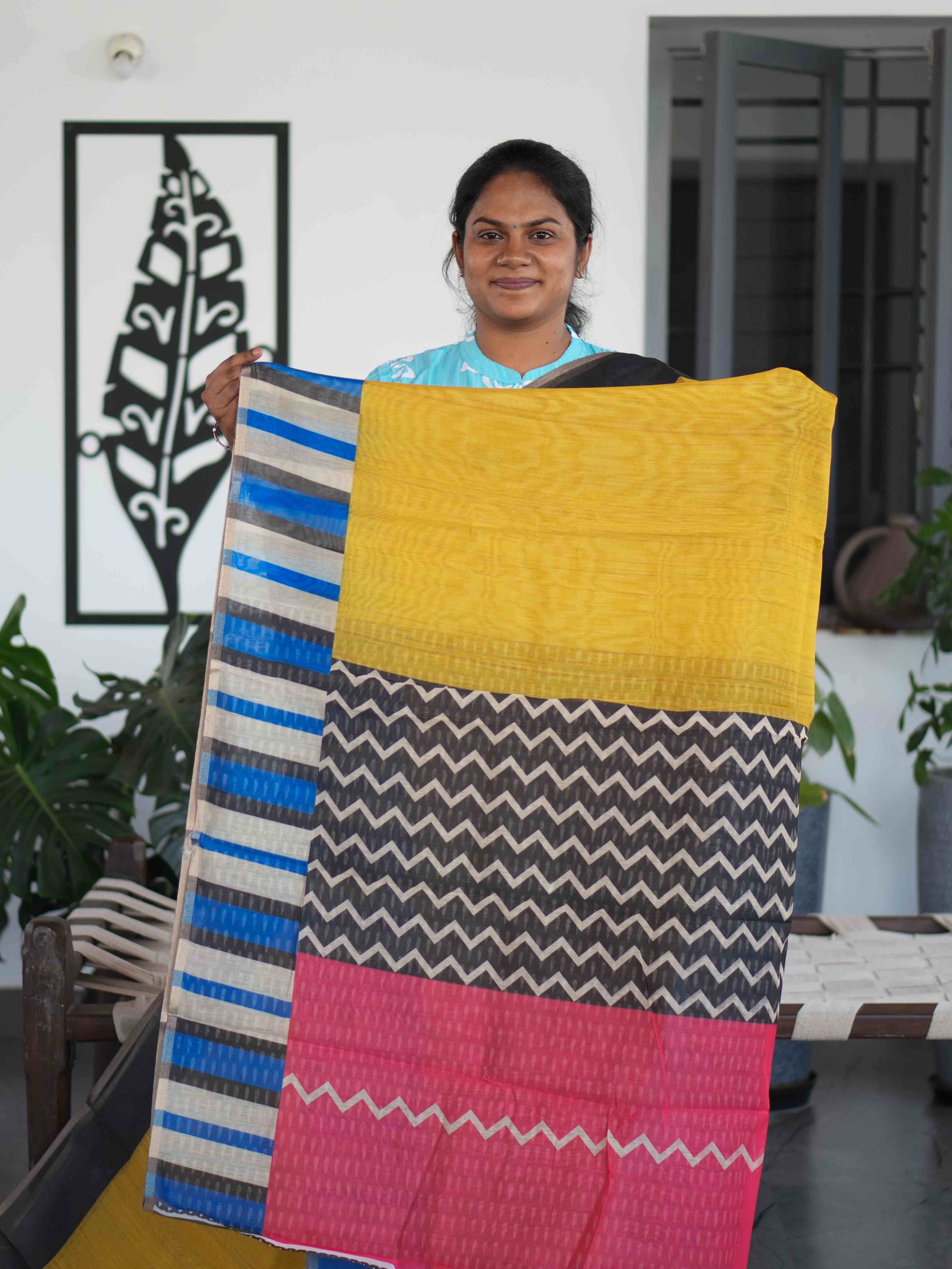 Chanderi Cotton Sarees Graceful Bloom / SKU202 – 6