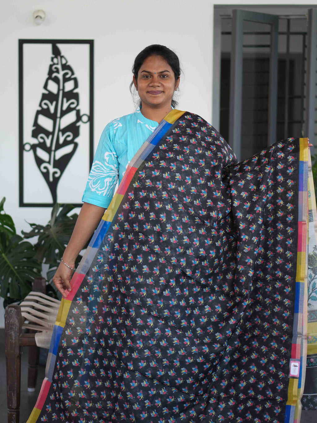 Chanderi Cotton Sarees Delicate Elegance / SKU202 – 9