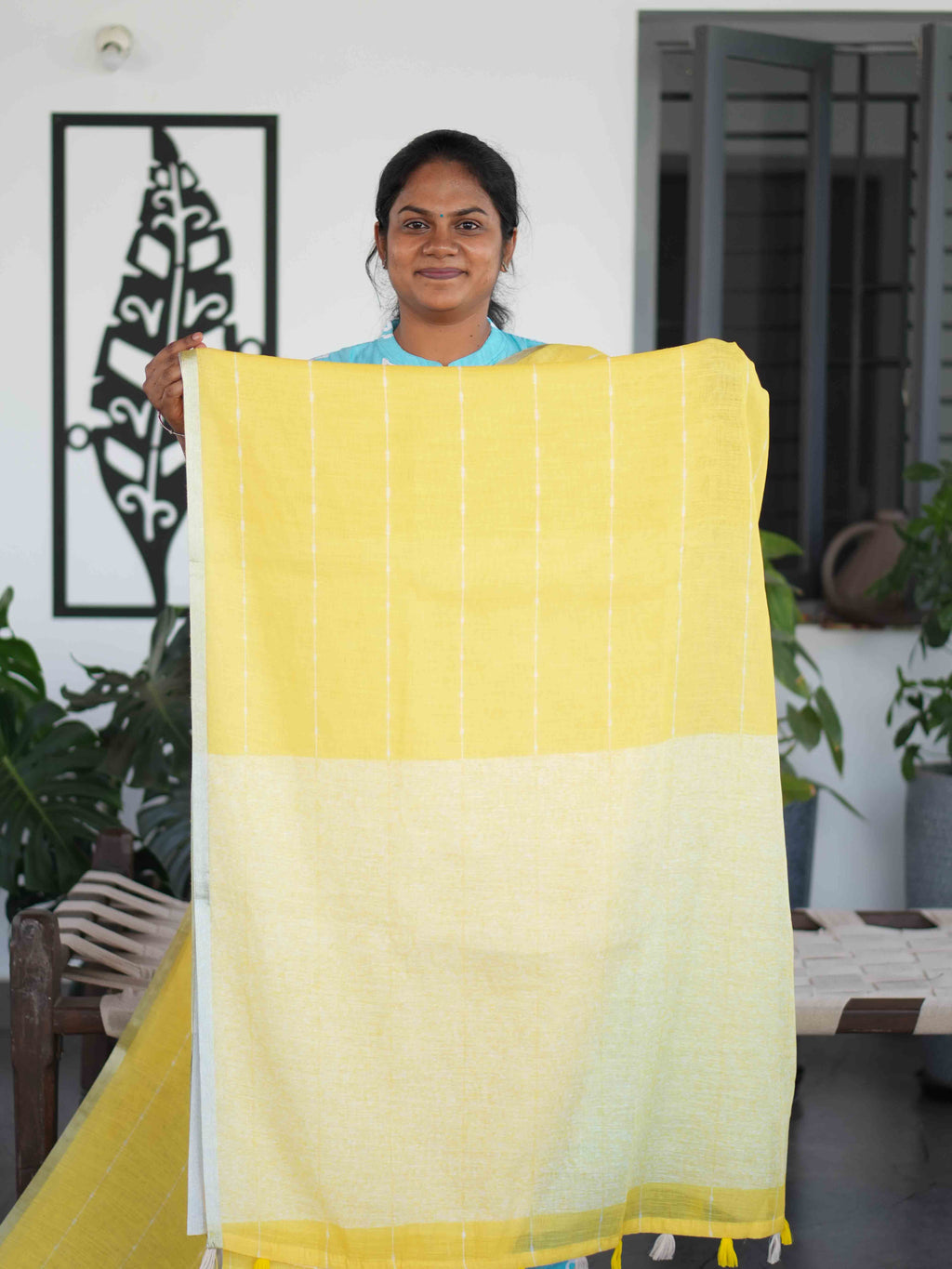 Linen Cotton Sarees Natural Grace / SKU202 – 13