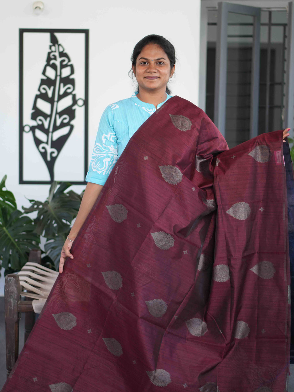 Jute Tussar Sarees Rustic Elegance / SKU203 – 1
