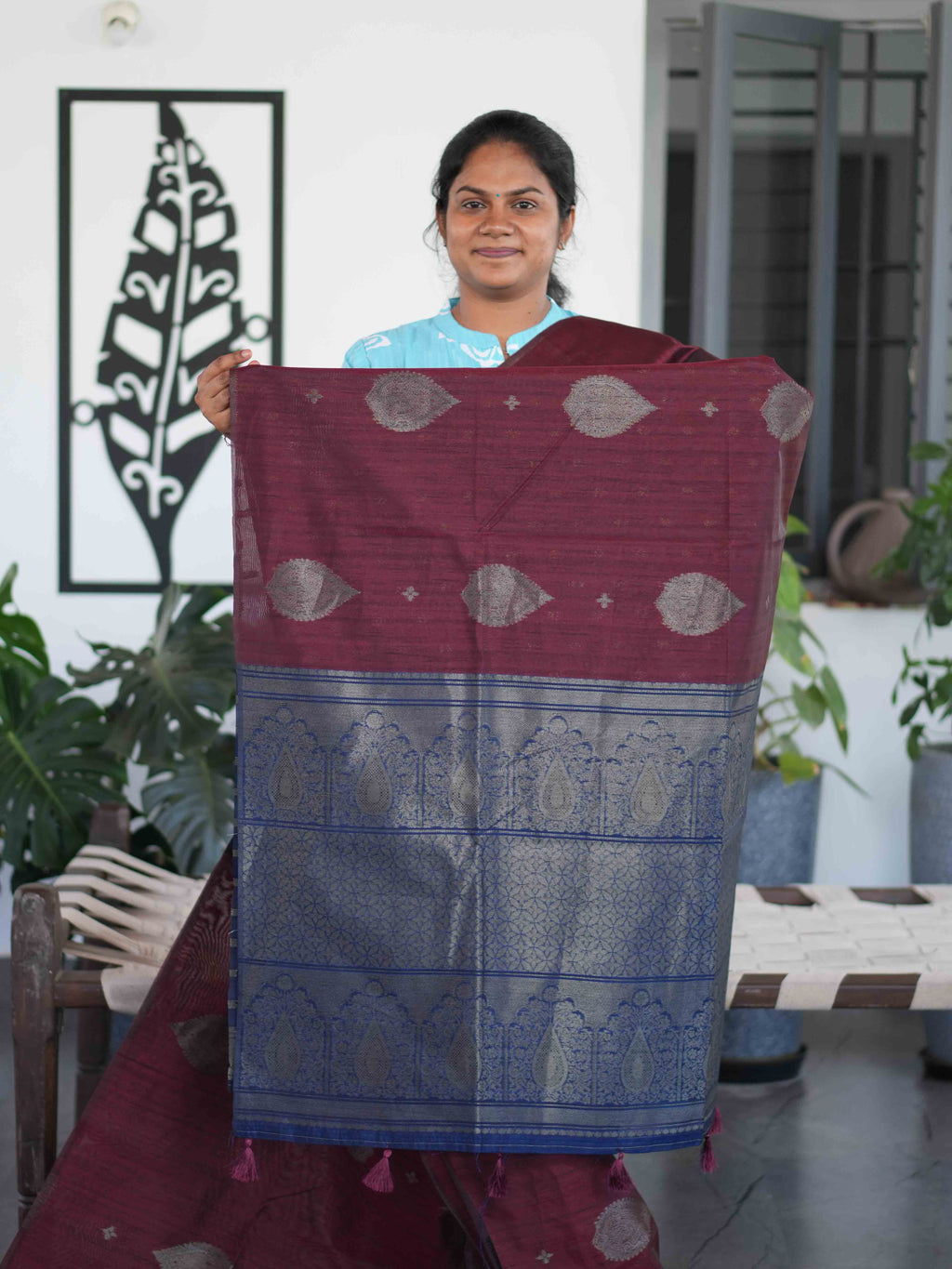 Jute Tussar Sarees Rustic Elegance / SKU203 – 1