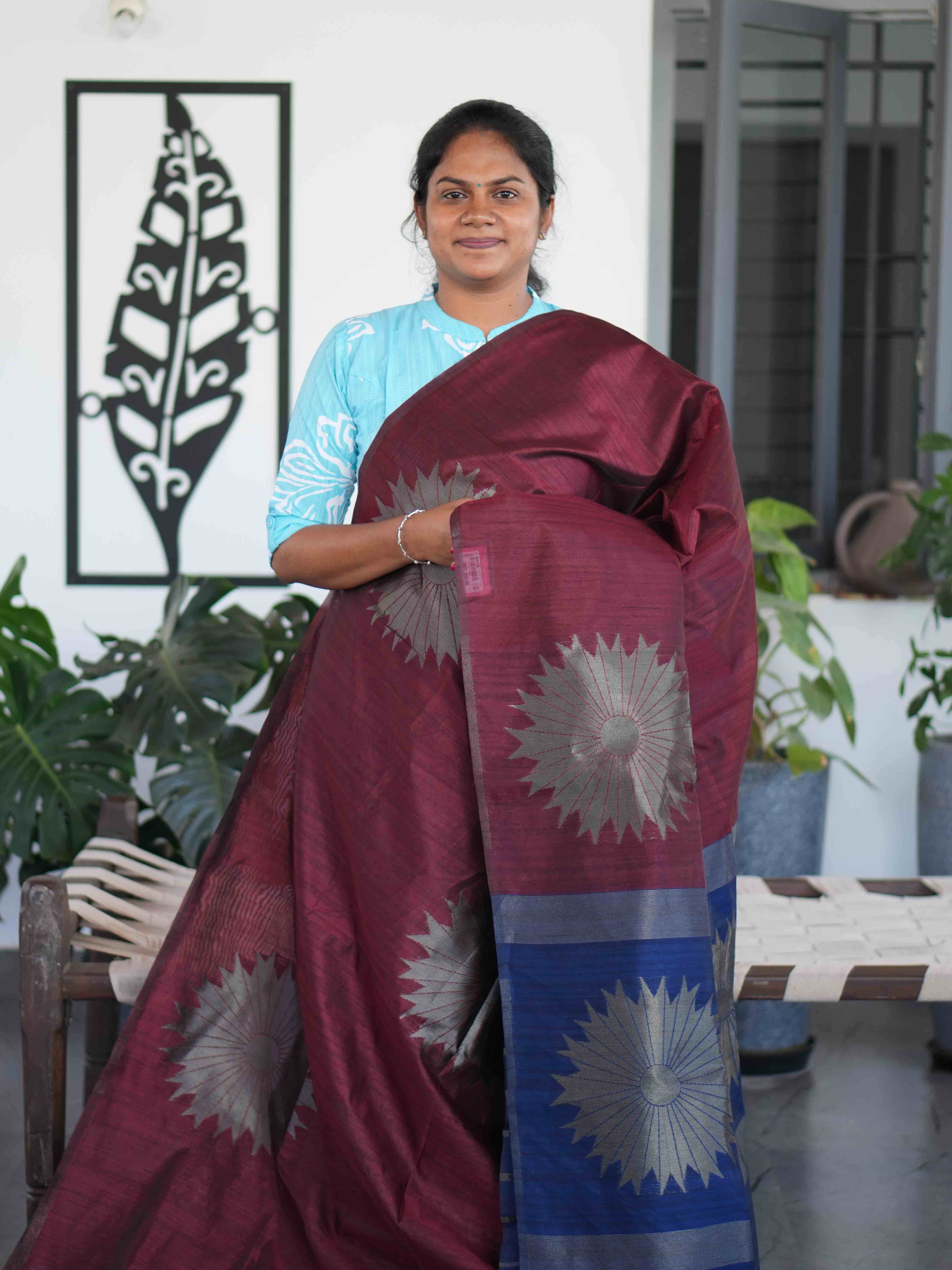 Jute Tussar Sarees Heritage Weave / SKU203 – 2