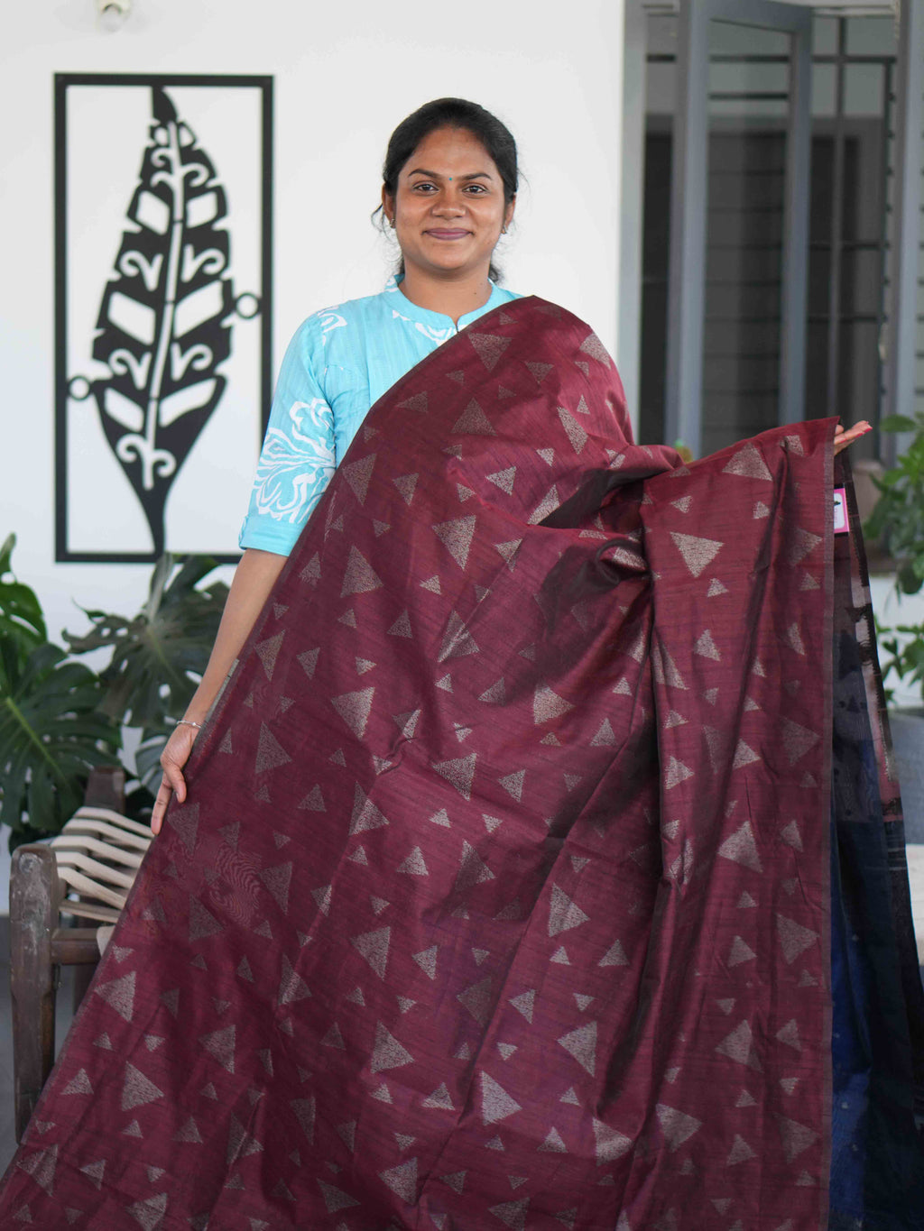 Jute Tussar Sarees Elegant Texture / SKU203 – 6