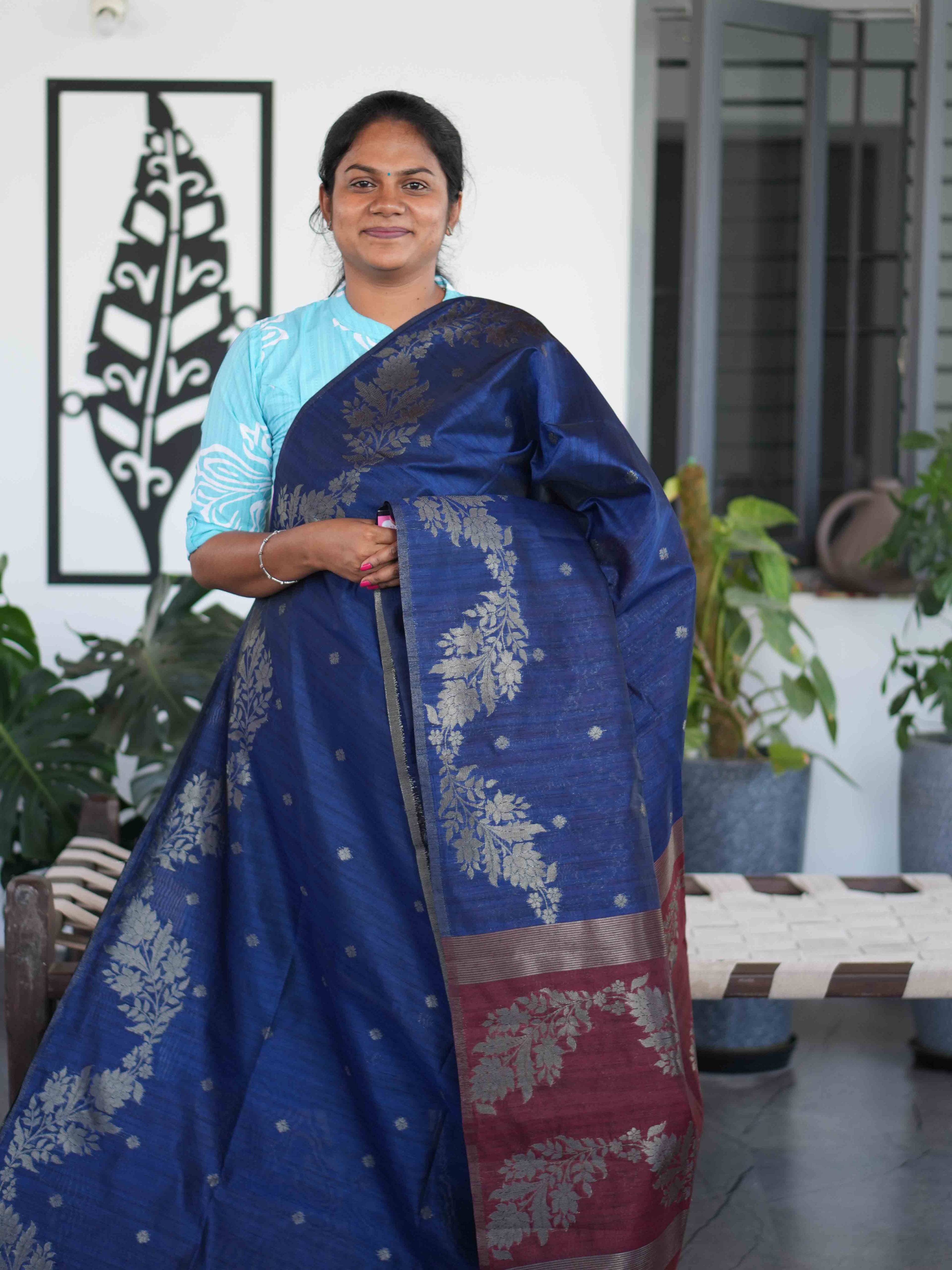 Jute Tussar Sarees Vintage Grace / SKU203 – 17